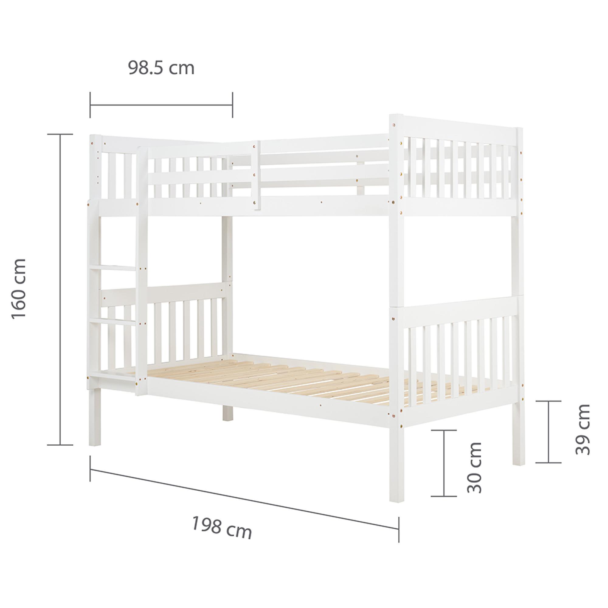 Benji Kids Bunk Bed - White