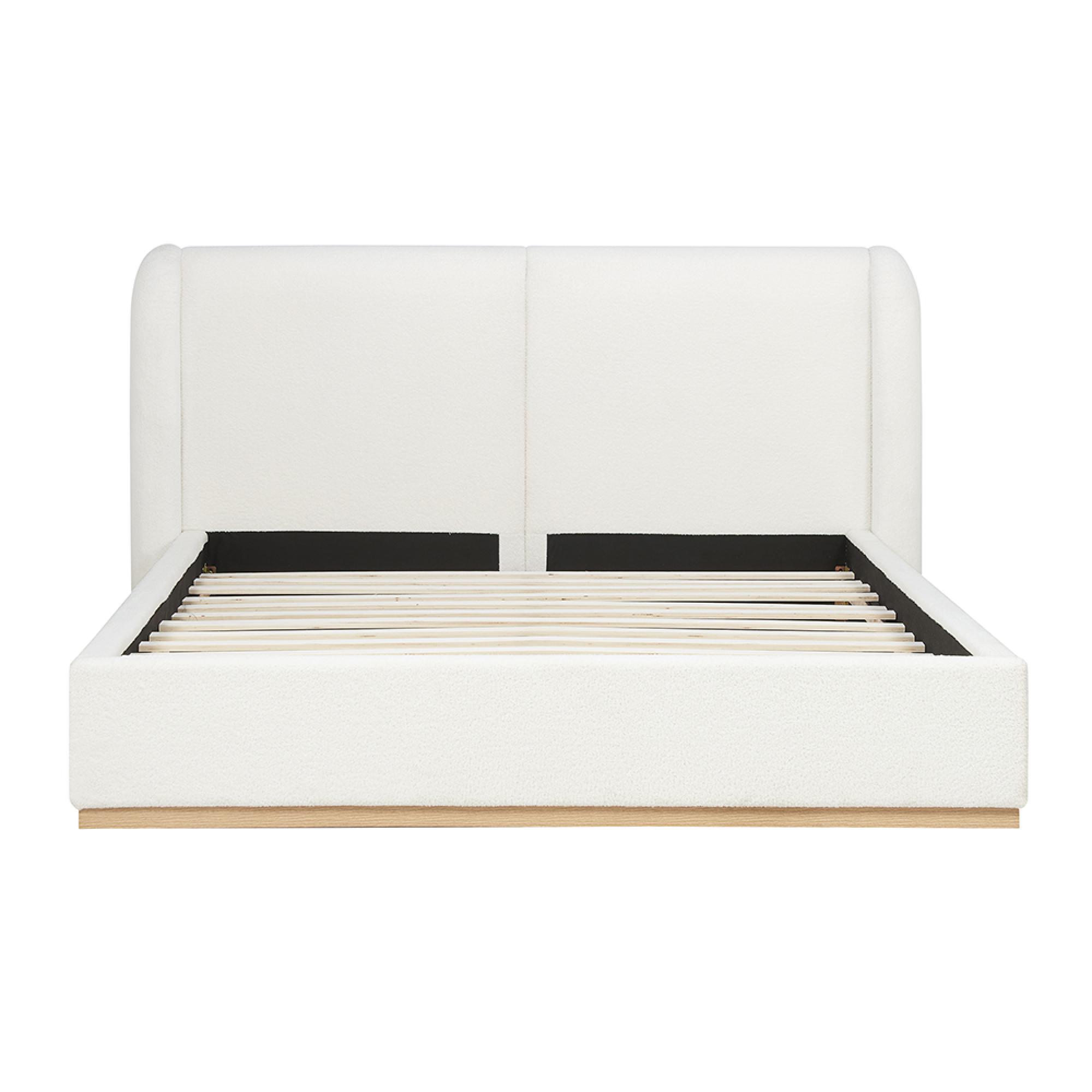 Eden Bed - White Fabric - Sizes Available