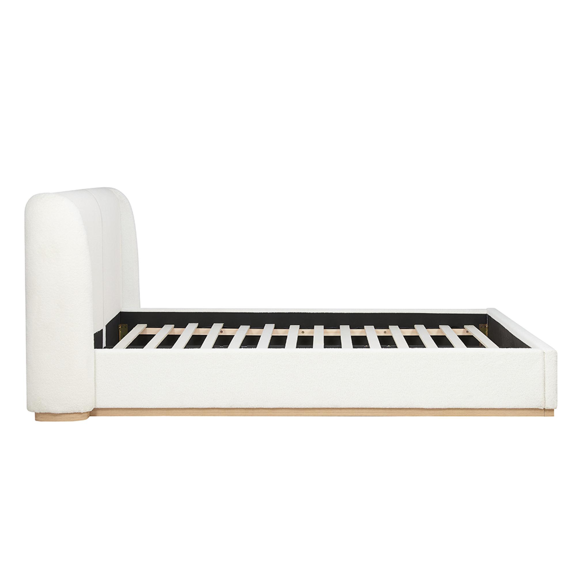 Eden Bed - White Fabric - Sizes Available