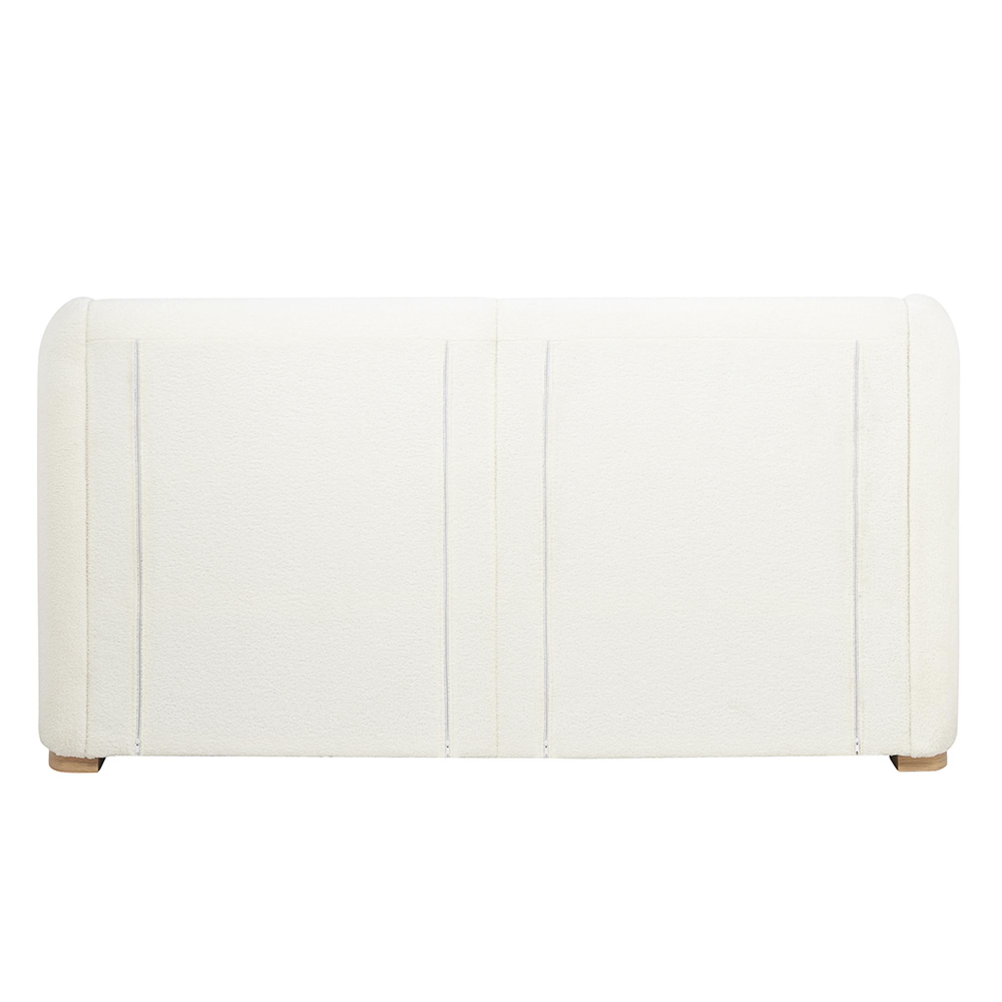 Eden Bed - White Fabric - Sizes Available