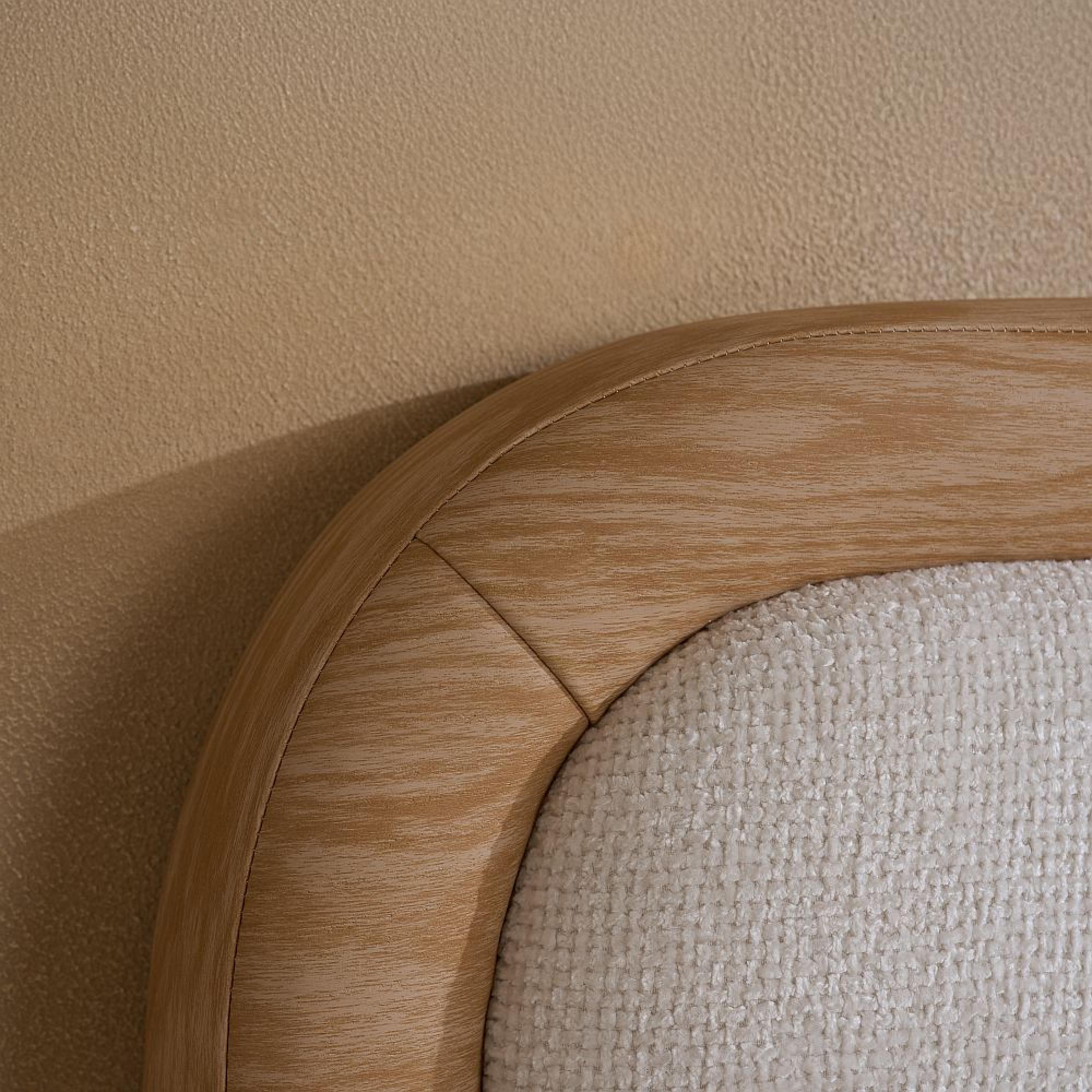 Girona Bed - White Fabric - Sizes Available