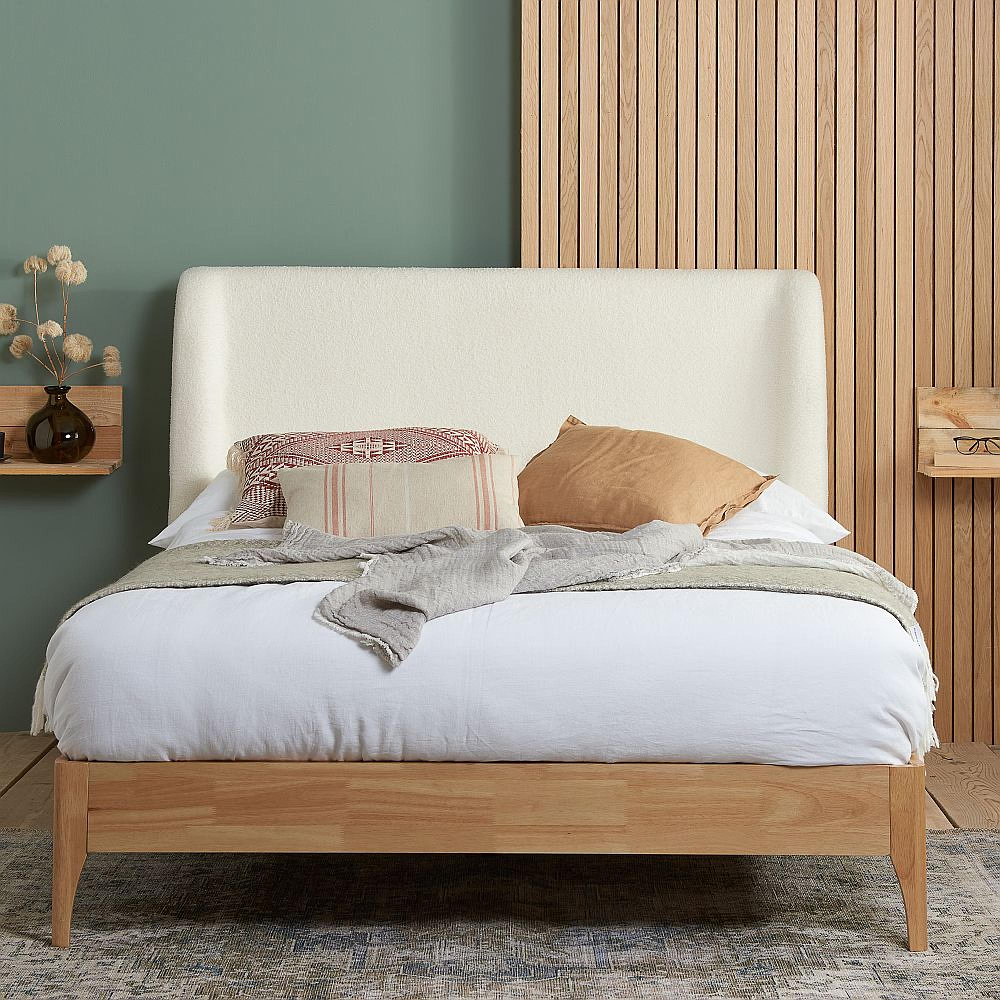 Halfden Bed - White - 5ft King Size