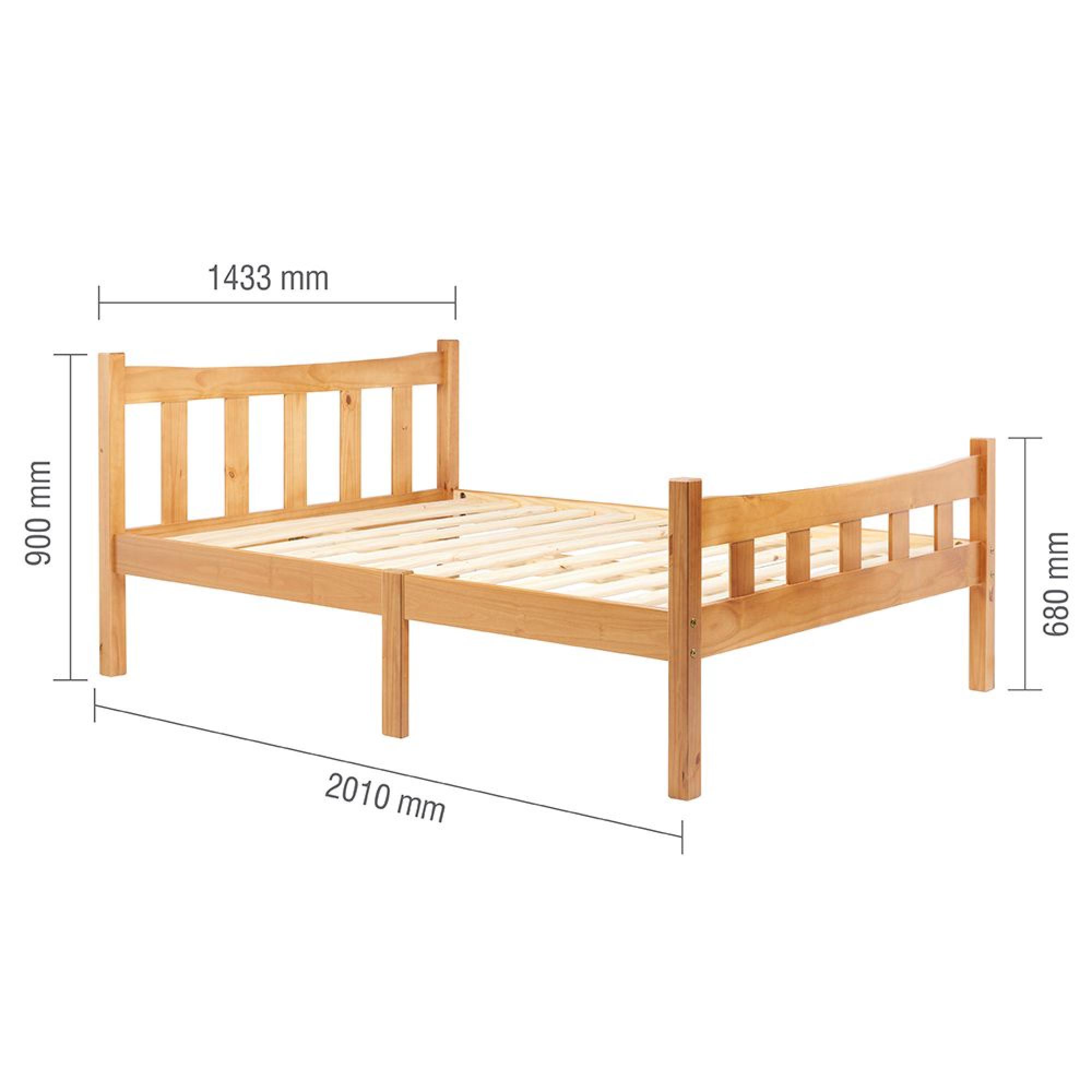 Miami Bed - Pine - Sizes Available