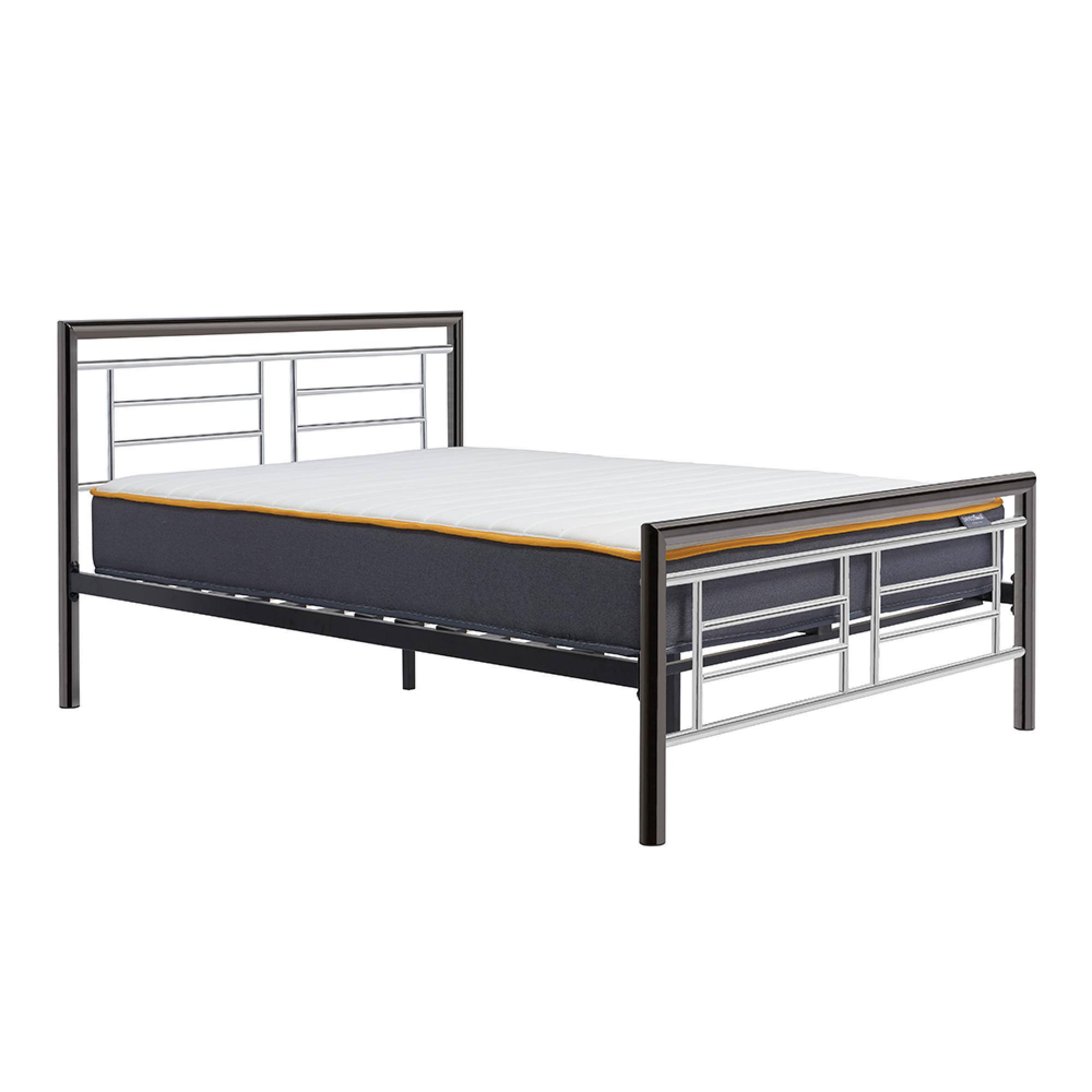 Montana Bed - Silver Metal - Sizes Available