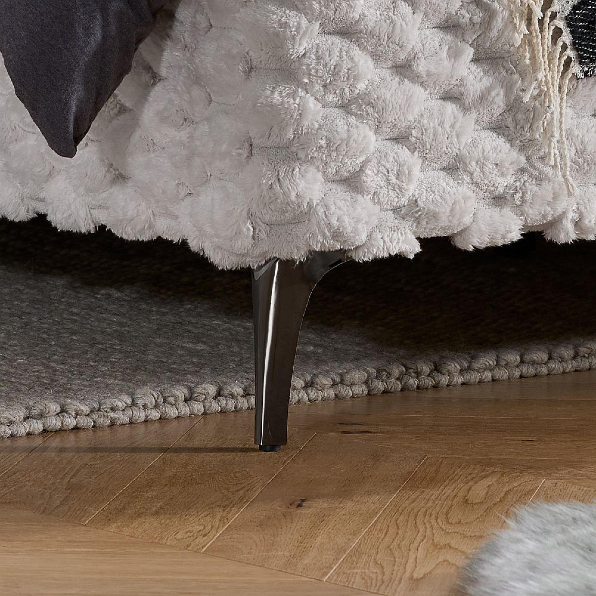 Tilly Bed - White Fabric - Sizes Available