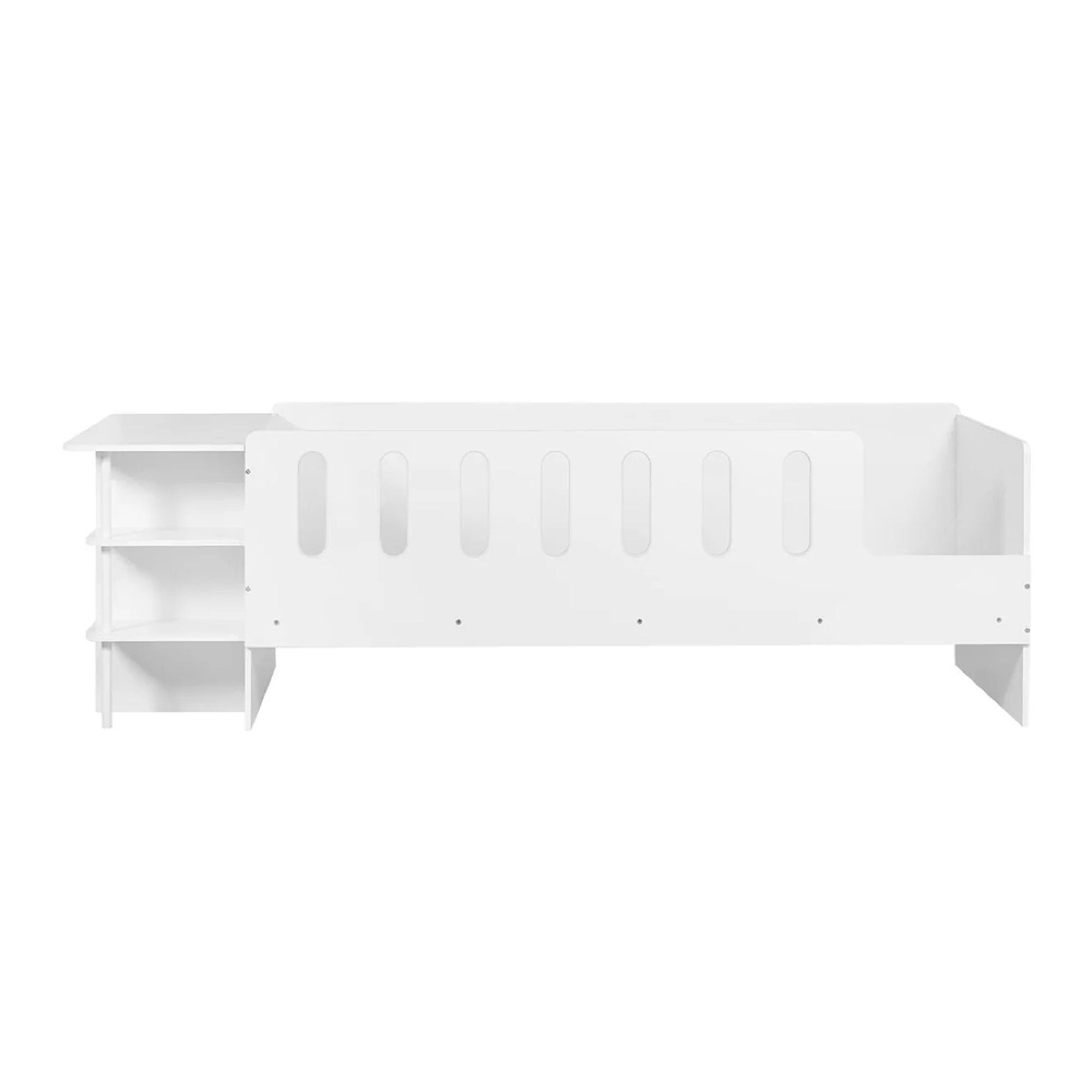 Vision Lowsleeper Bed - with Desk - White