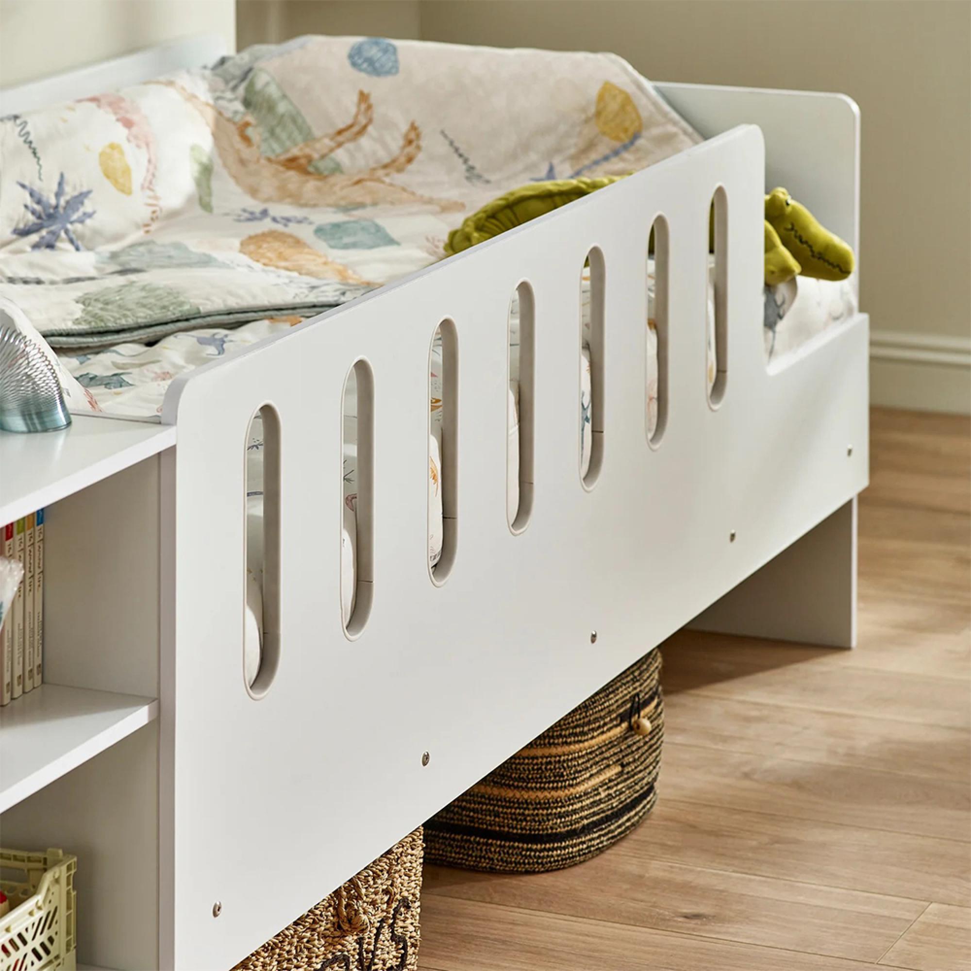 Vision Lowsleeper Bed - with Desk - White