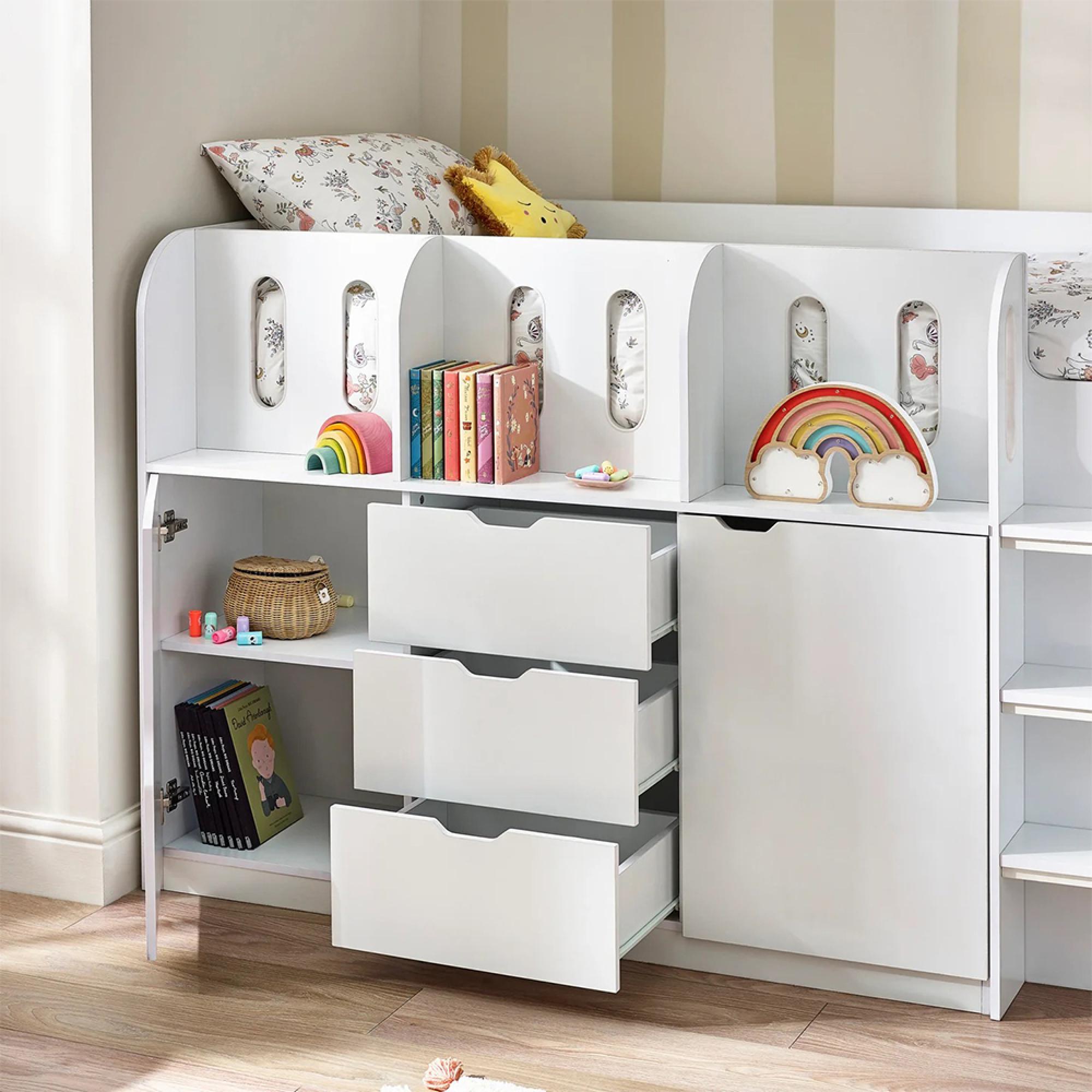 Vision Midsleeper Bed - White