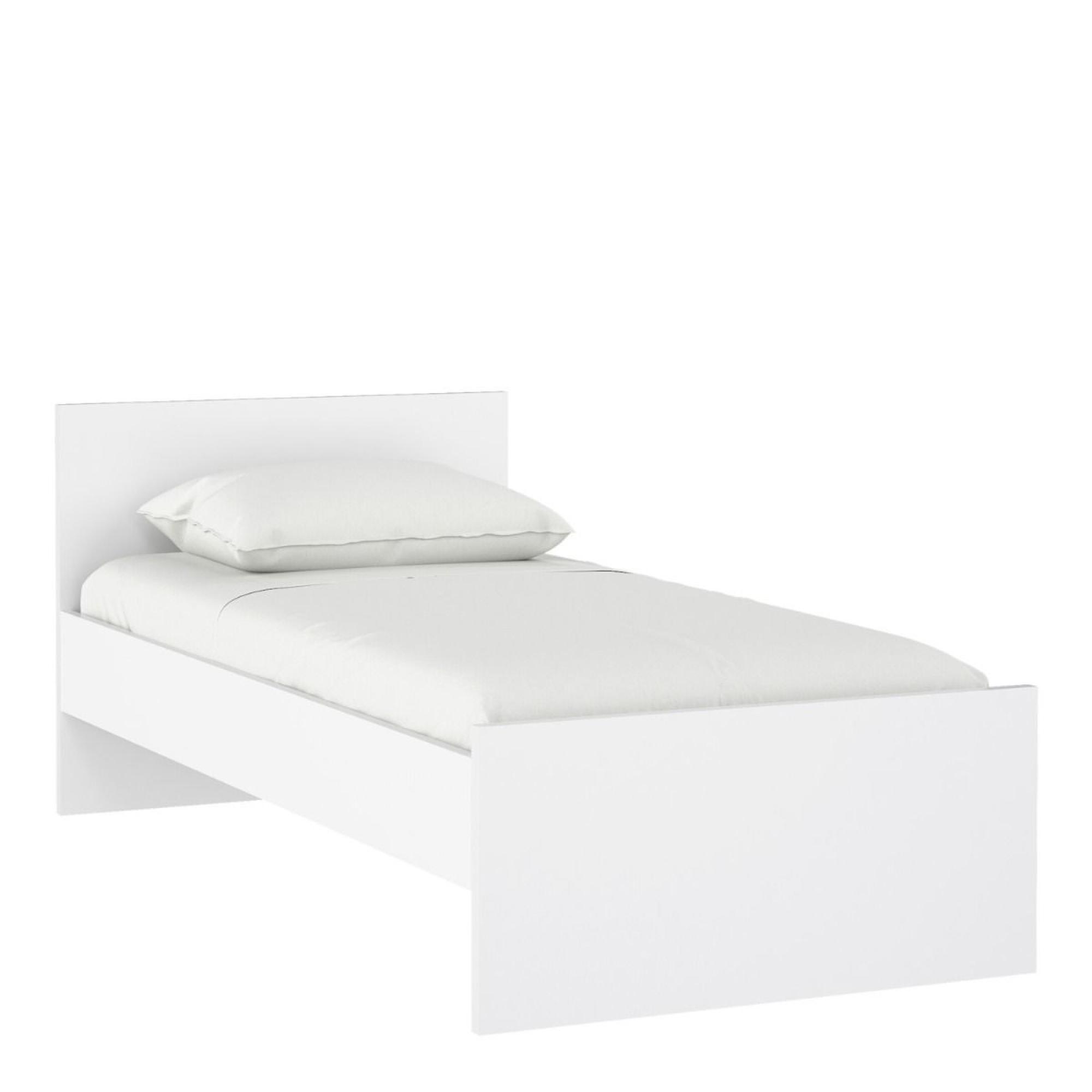 Naia Bed - 3ft Single - White Gloss