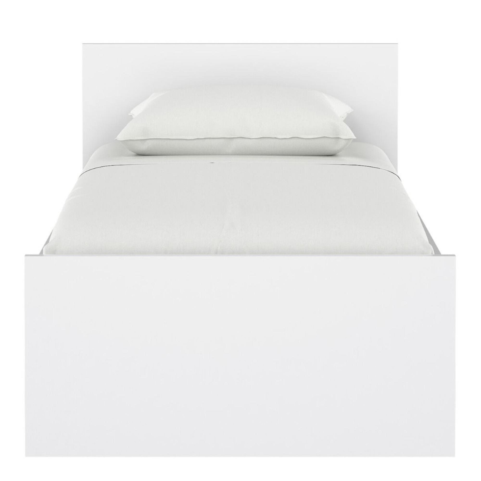 Naia Bed - 3ft Single - White Gloss