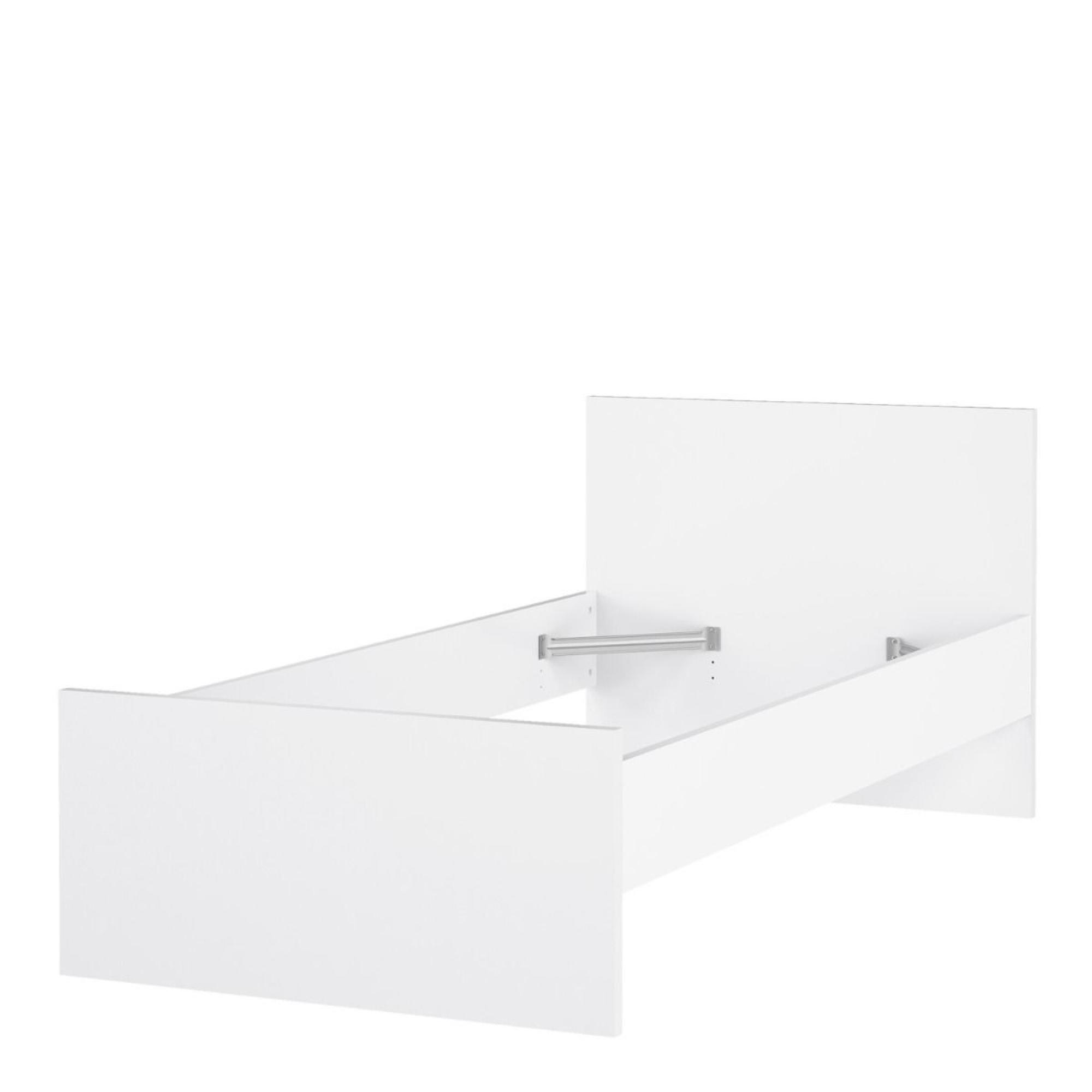 Naia Bed - 3ft Single - White Gloss