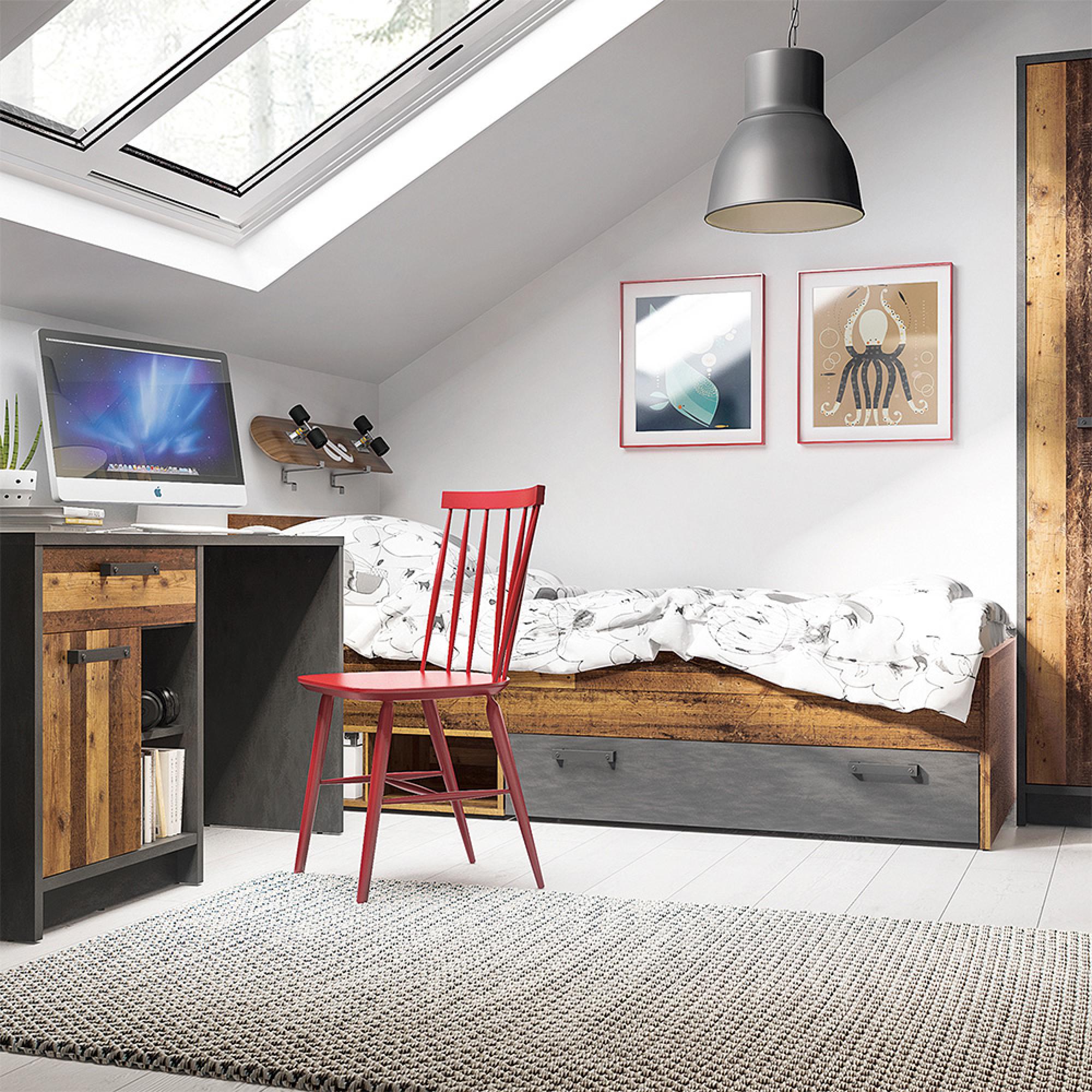 Brooklyn Bed - 3ft Single - Rustic