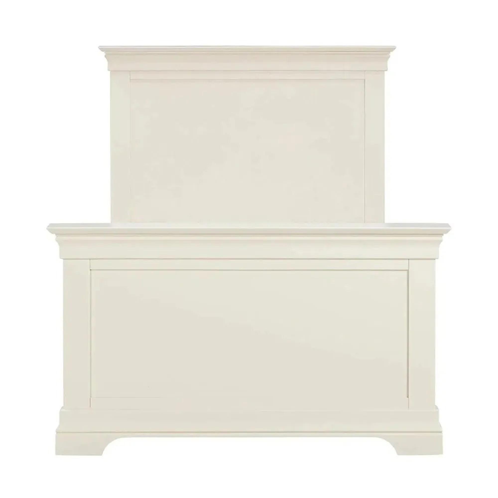 Paisley Bed - High Foot End - Cream Painted - Sizes Available