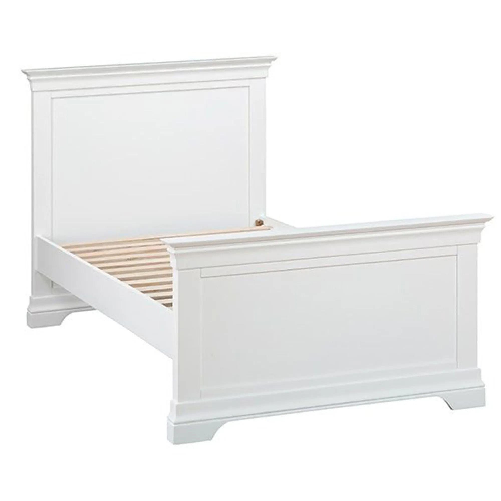 Paisley Bed - High Foot End - White Painted - Sizes Available