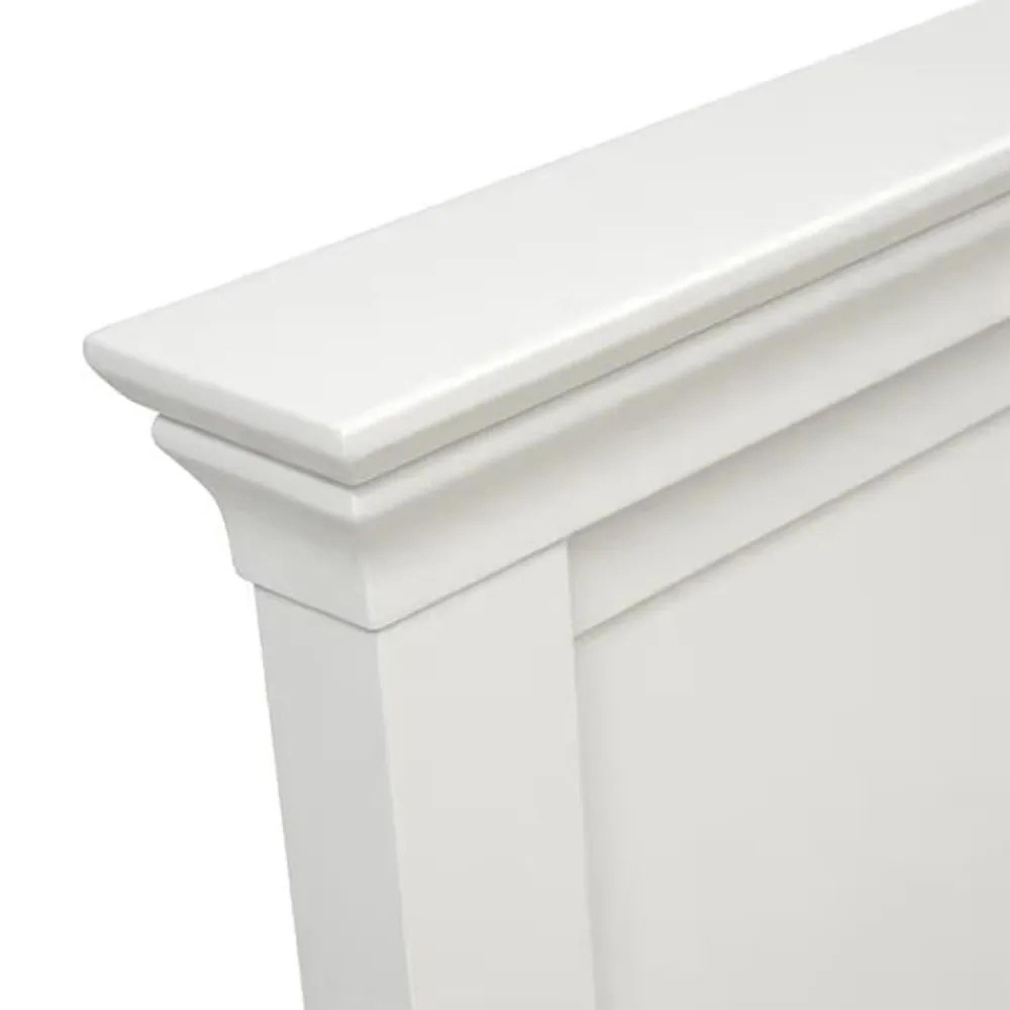 Paisley Bed - High Foot End - White Painted - Sizes Available