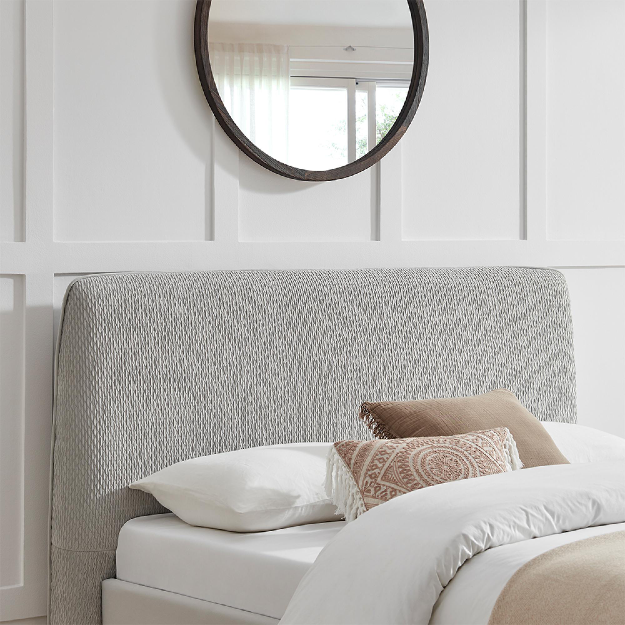 Davies Bed - Grey Fabric - Sizes Available