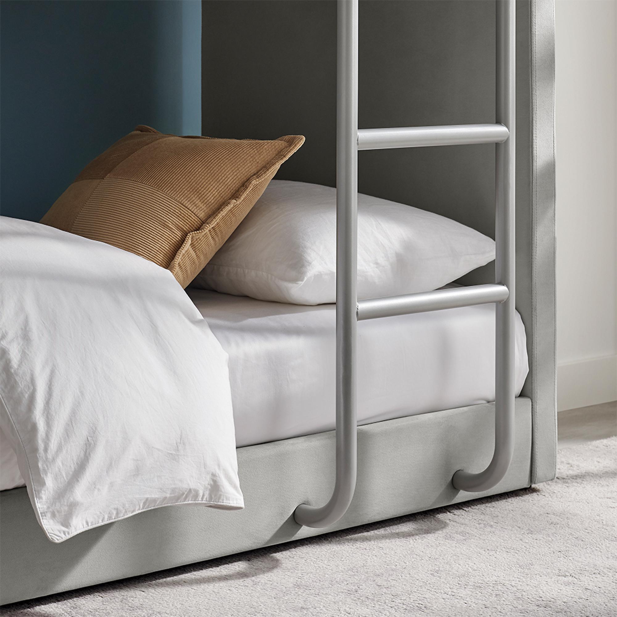 Ewin Bunk Bed - Grey Fabric