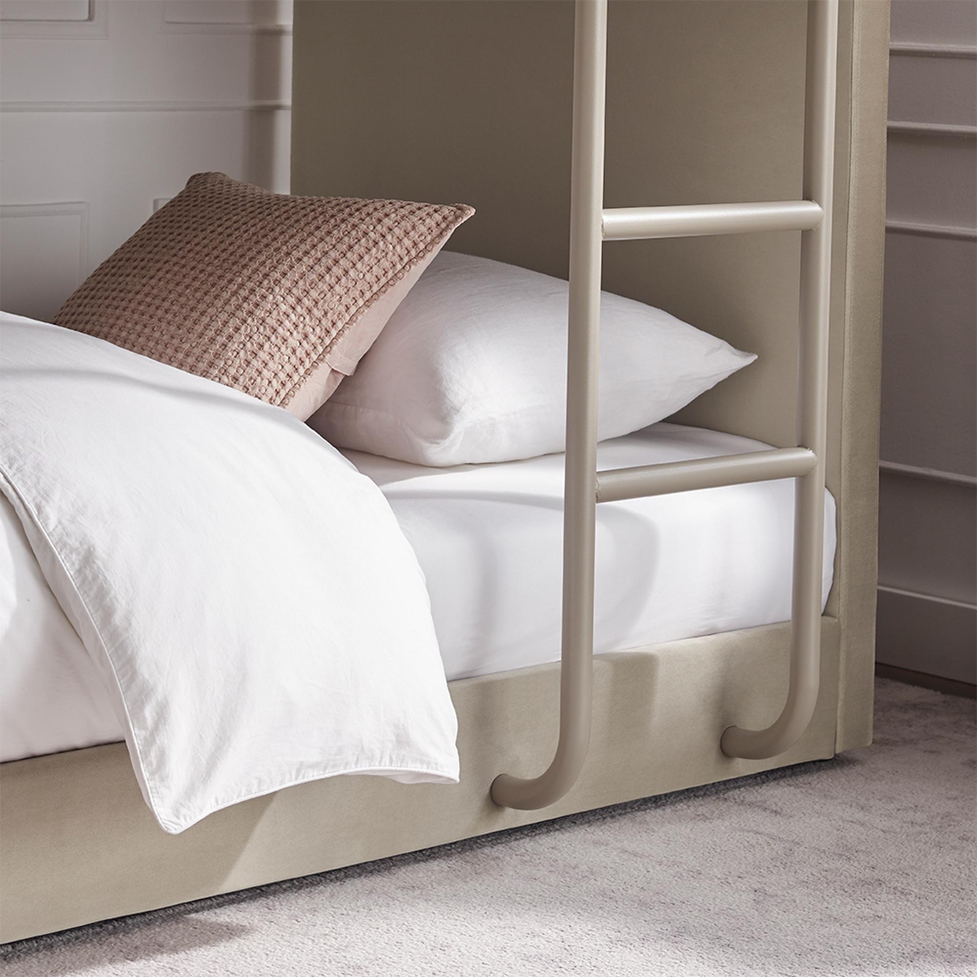 Ewin Bunk Bed - Taupe Fabric