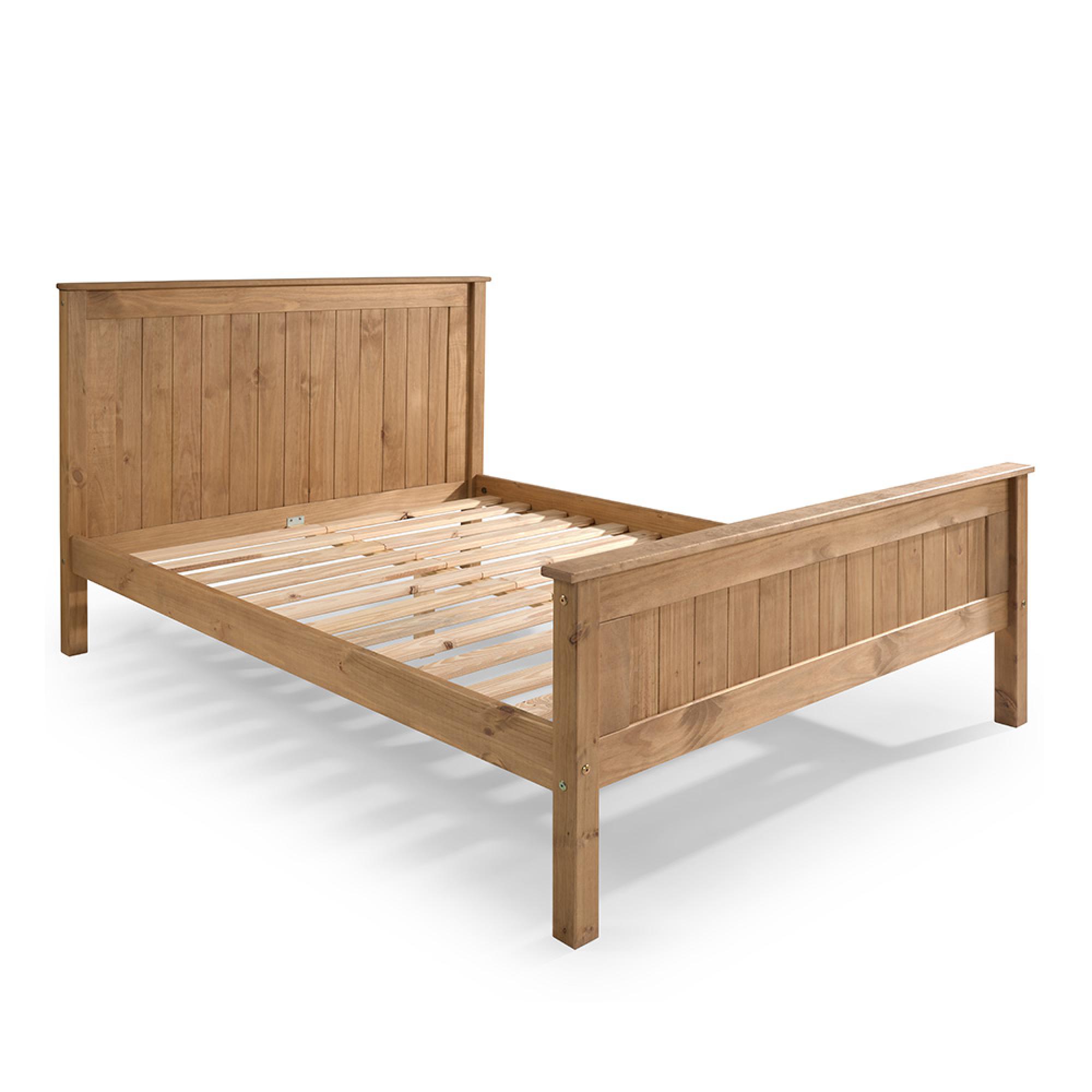 Travis Bed - Wooden - High Footend - Sizes Available