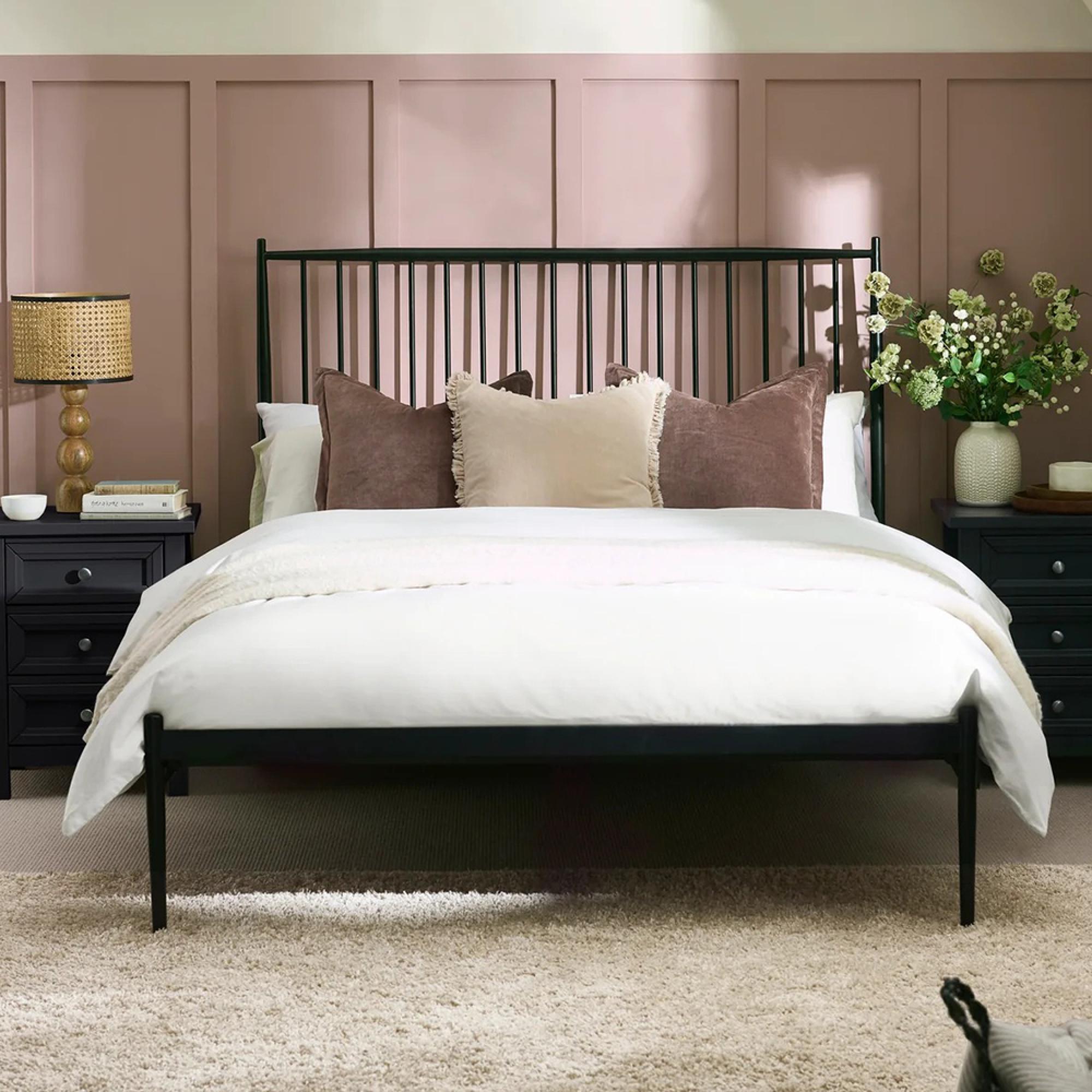 Floyd Spindle Bed - Black - Metal - Sizes Available