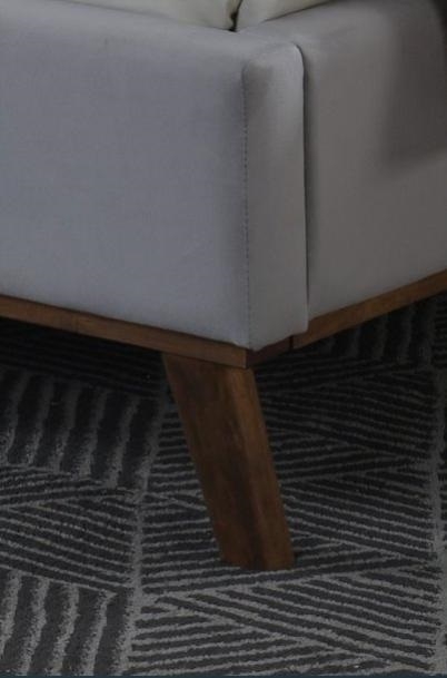 Albany Bed - Light Grey Fabric - Sizes Available
