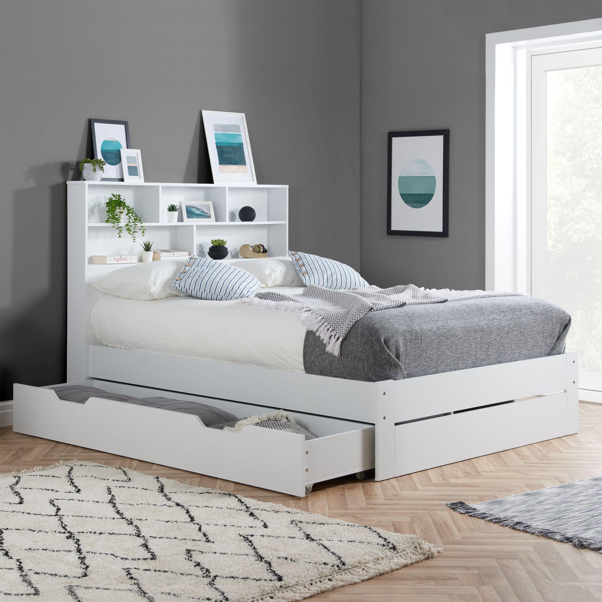 Alfie Storage Bed - White - Sizes Available