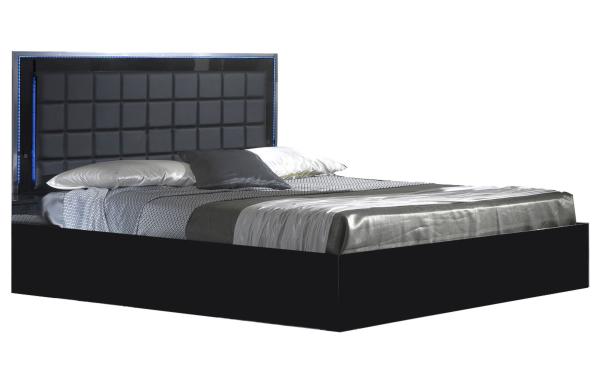 Ambra Black Italian Bed - Sizes Available