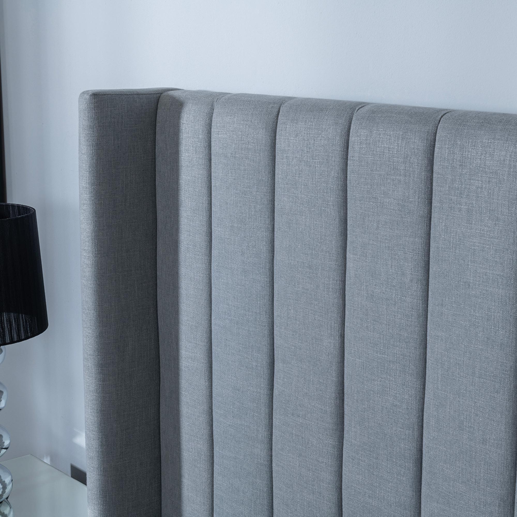 Annabelle Ottoman Storage Bed - Dark Grey Fabric - 5ft King Size