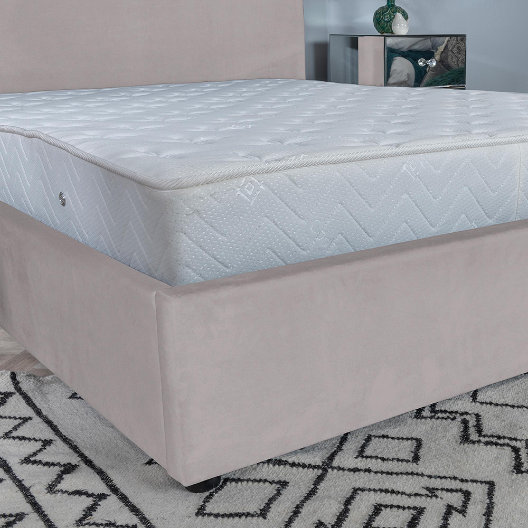 Ashby Bed - Beige Fabric - 5ft King Size