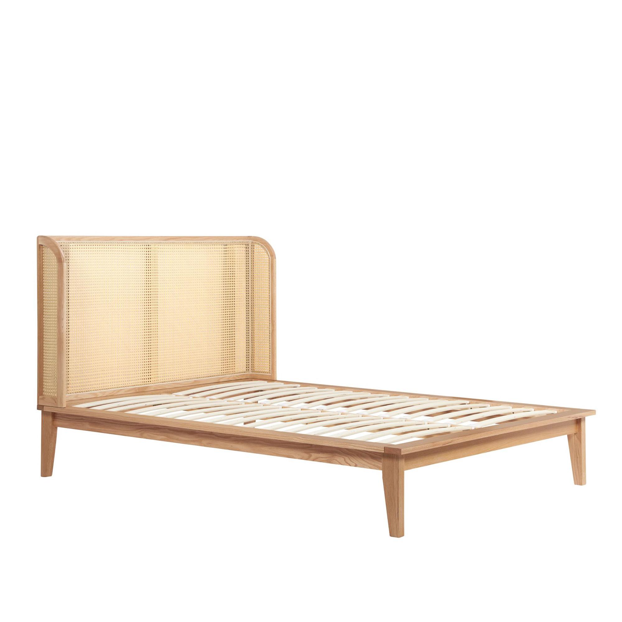 Astrid Bed - Oak Rattan - Sizes Available