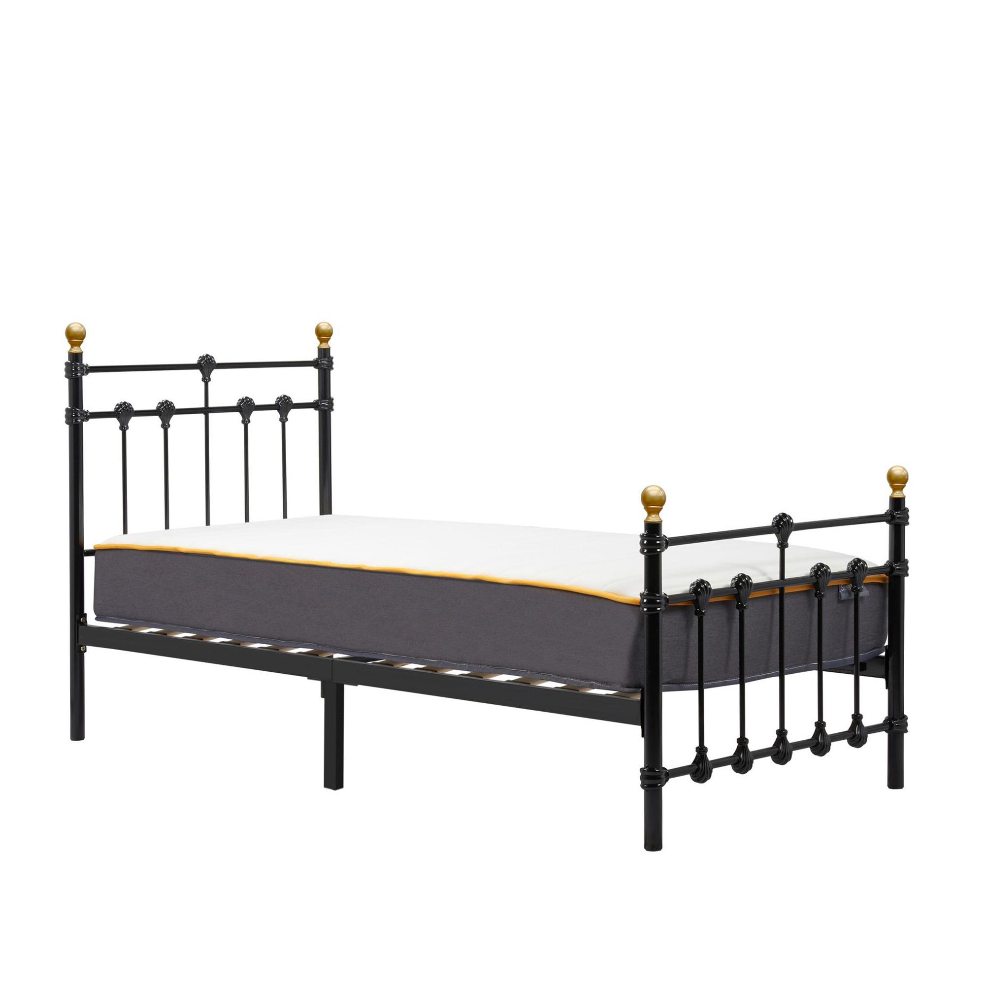Atlas Bed Frame - Black Metal - Sizes Available