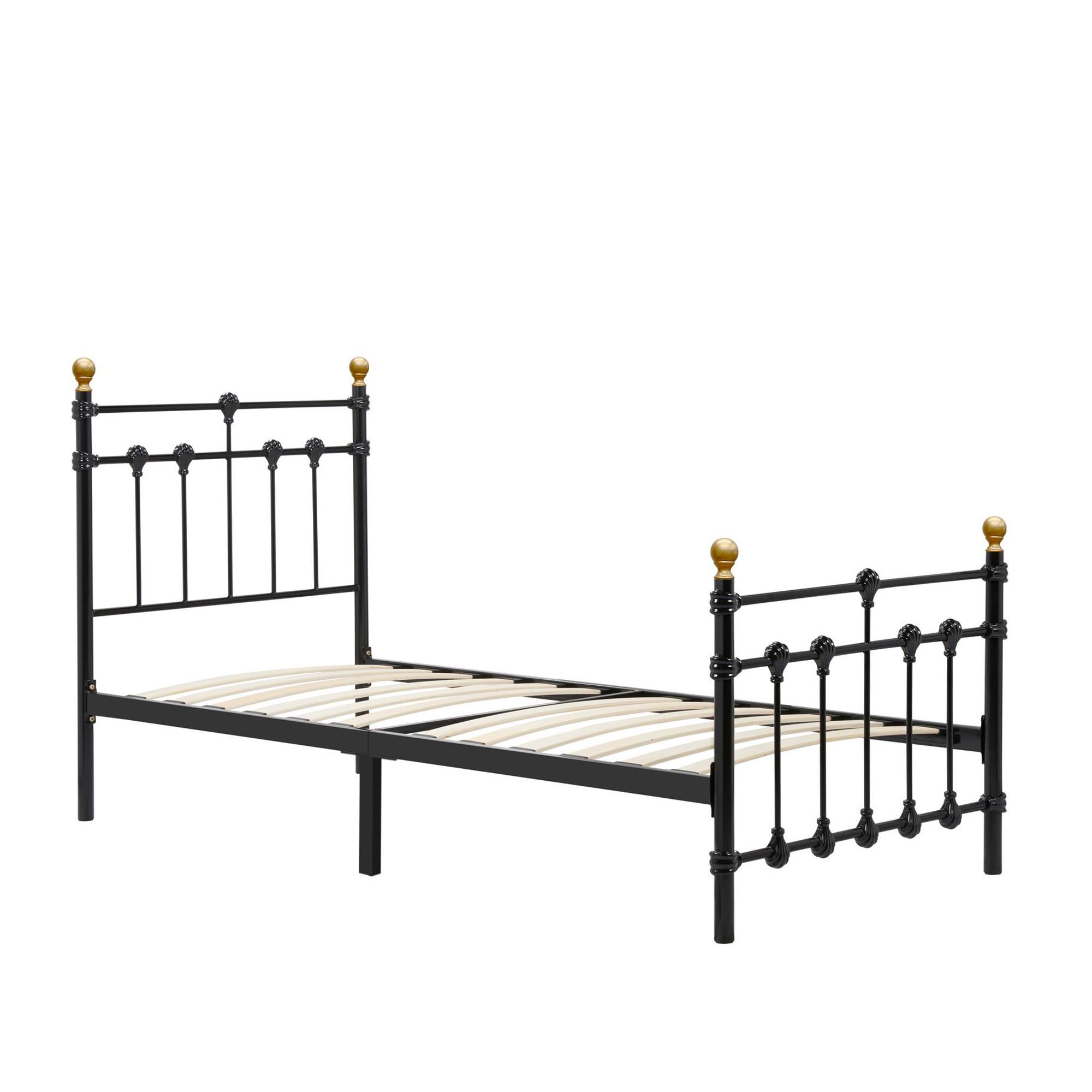 Atlas Bed Frame - Black Metal - Sizes Available