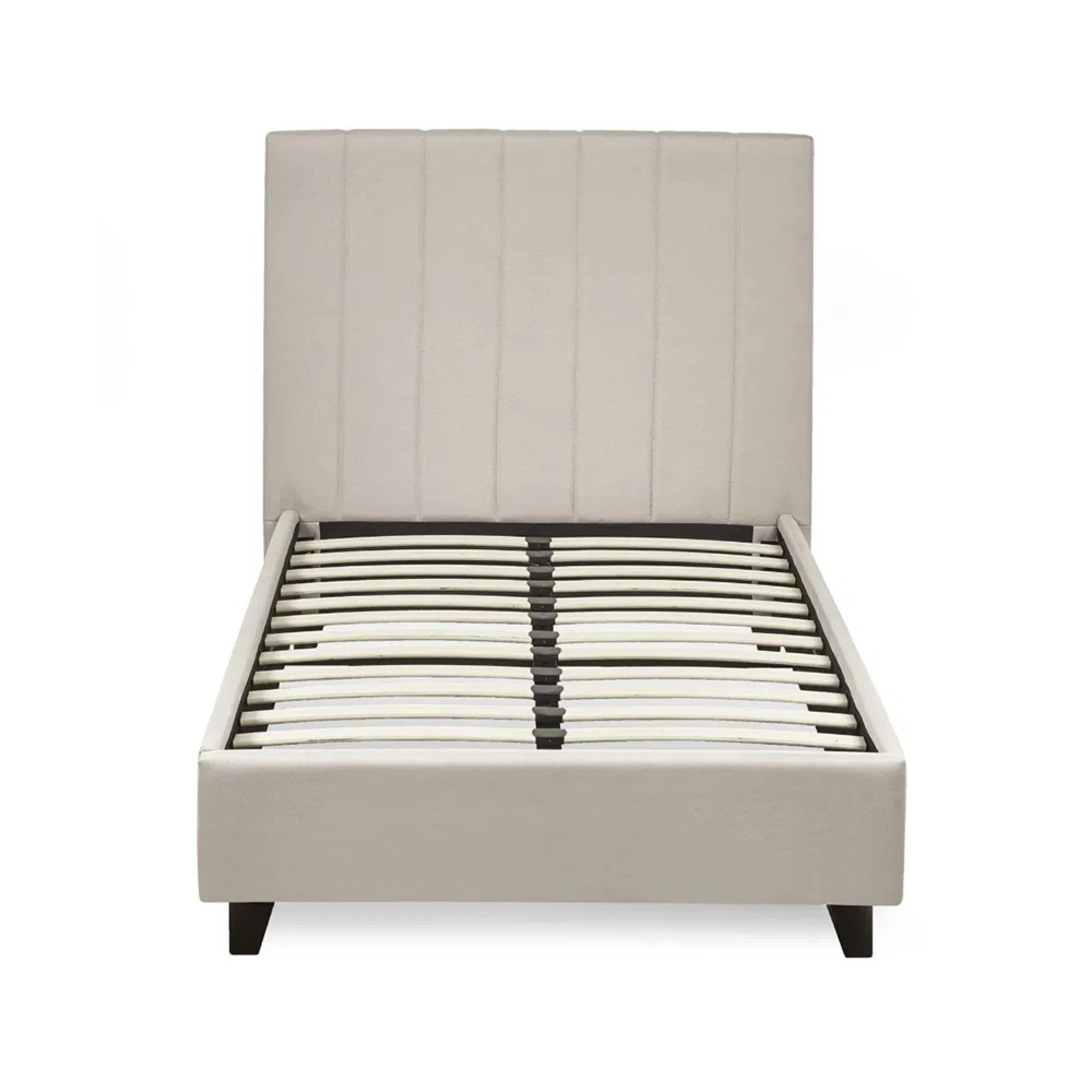 Aylen Bed - Oatmeal Linen Fabric - Sizes Available