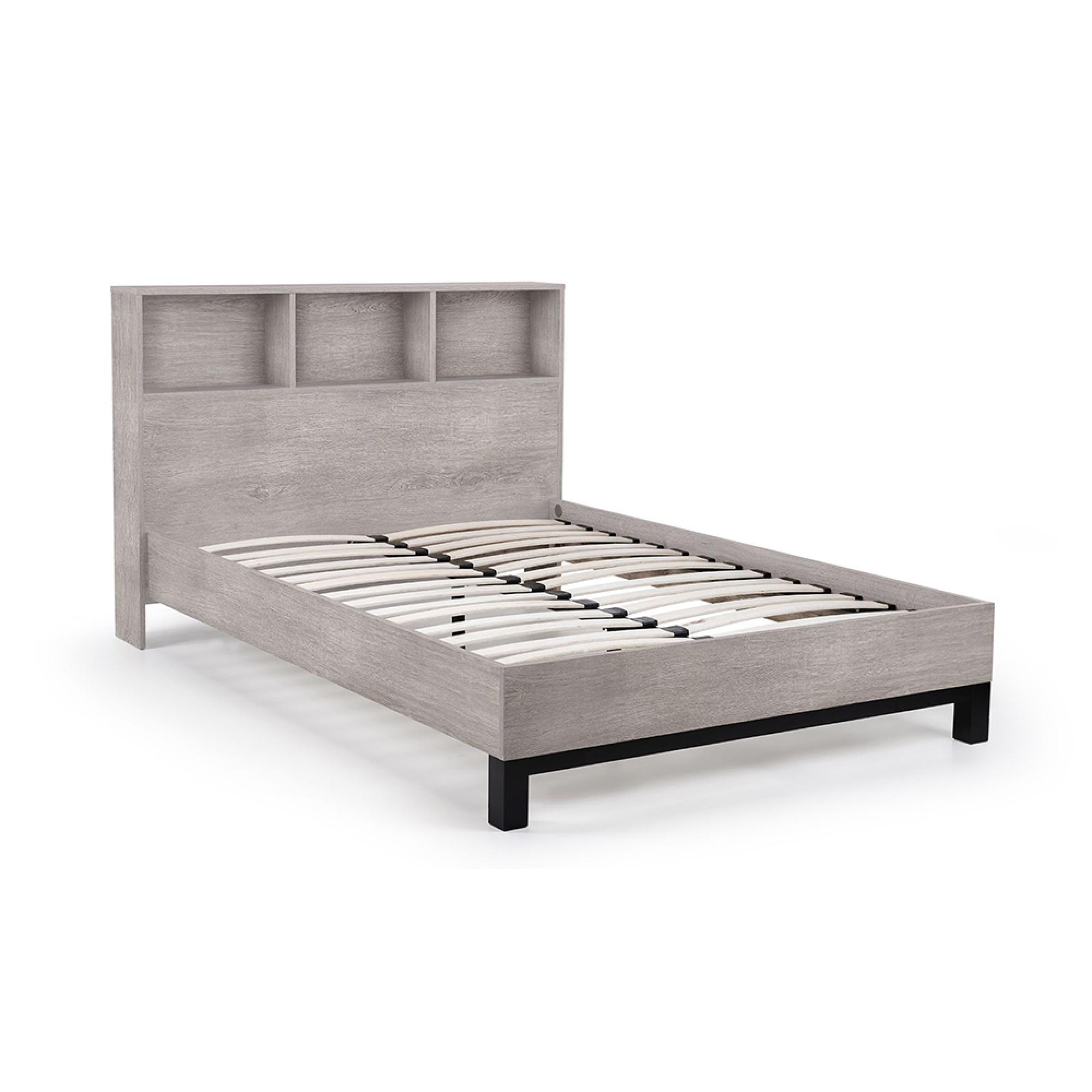 Bali Grey Oak Bookcase Bed - Sizes Available