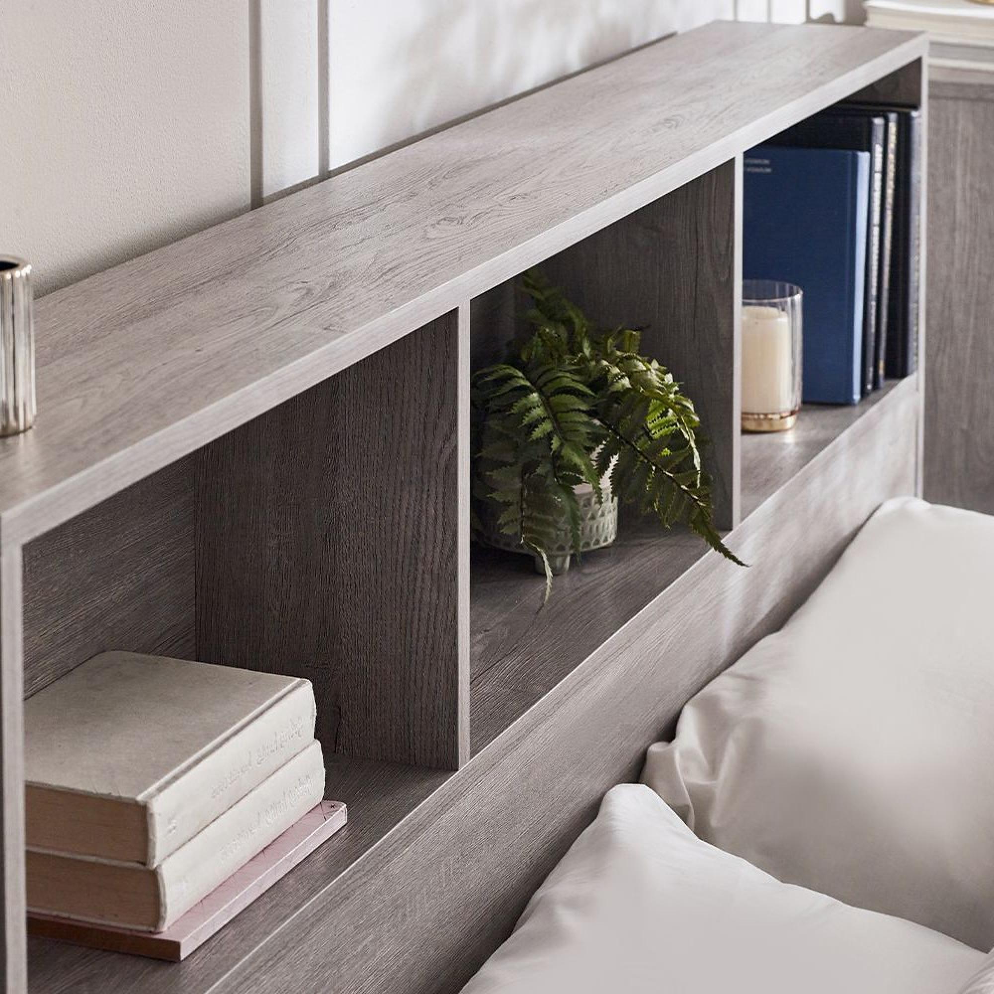 Bali Grey Oak Ottoman Storage Bed - Sizes Available