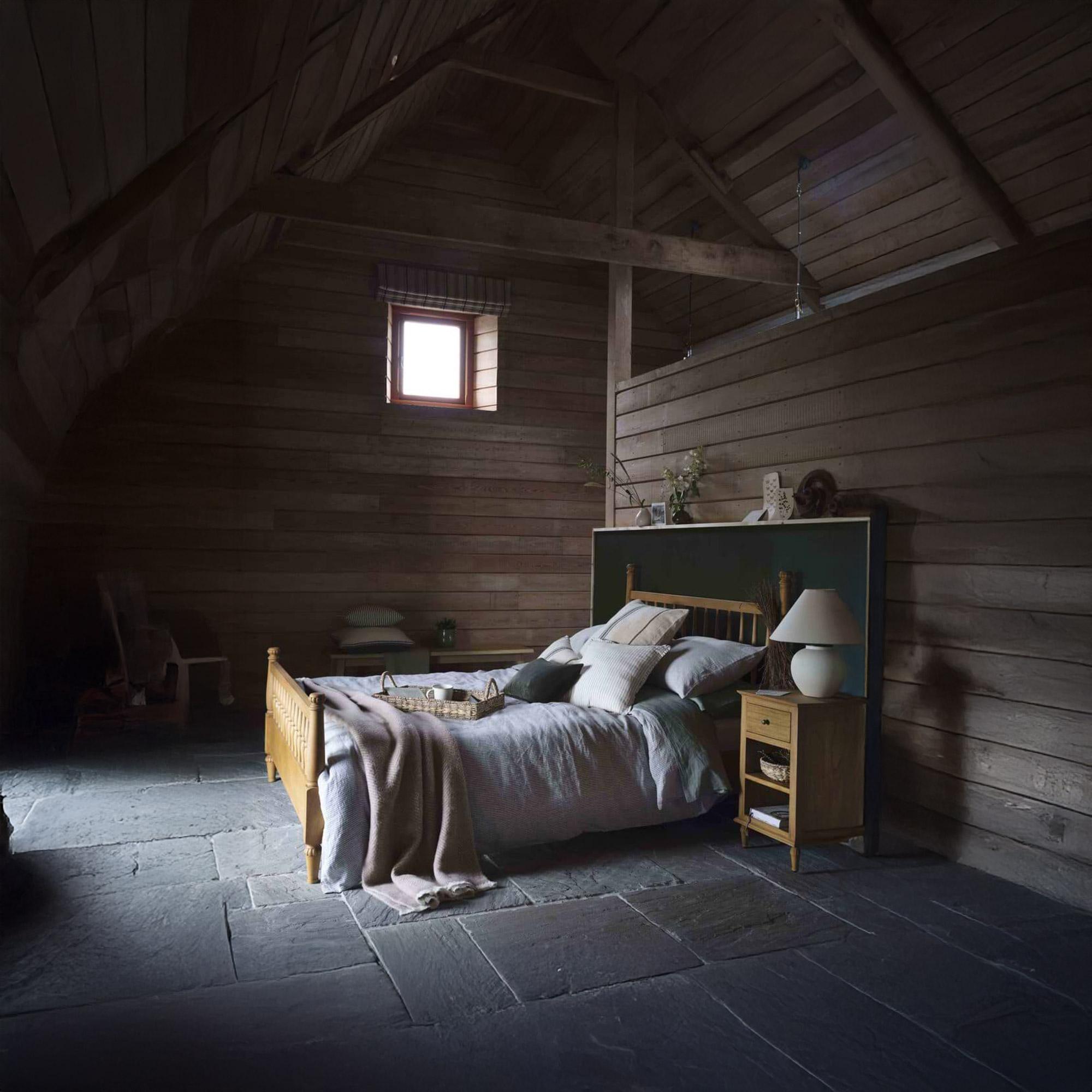 Barton King Bed Natural Wood