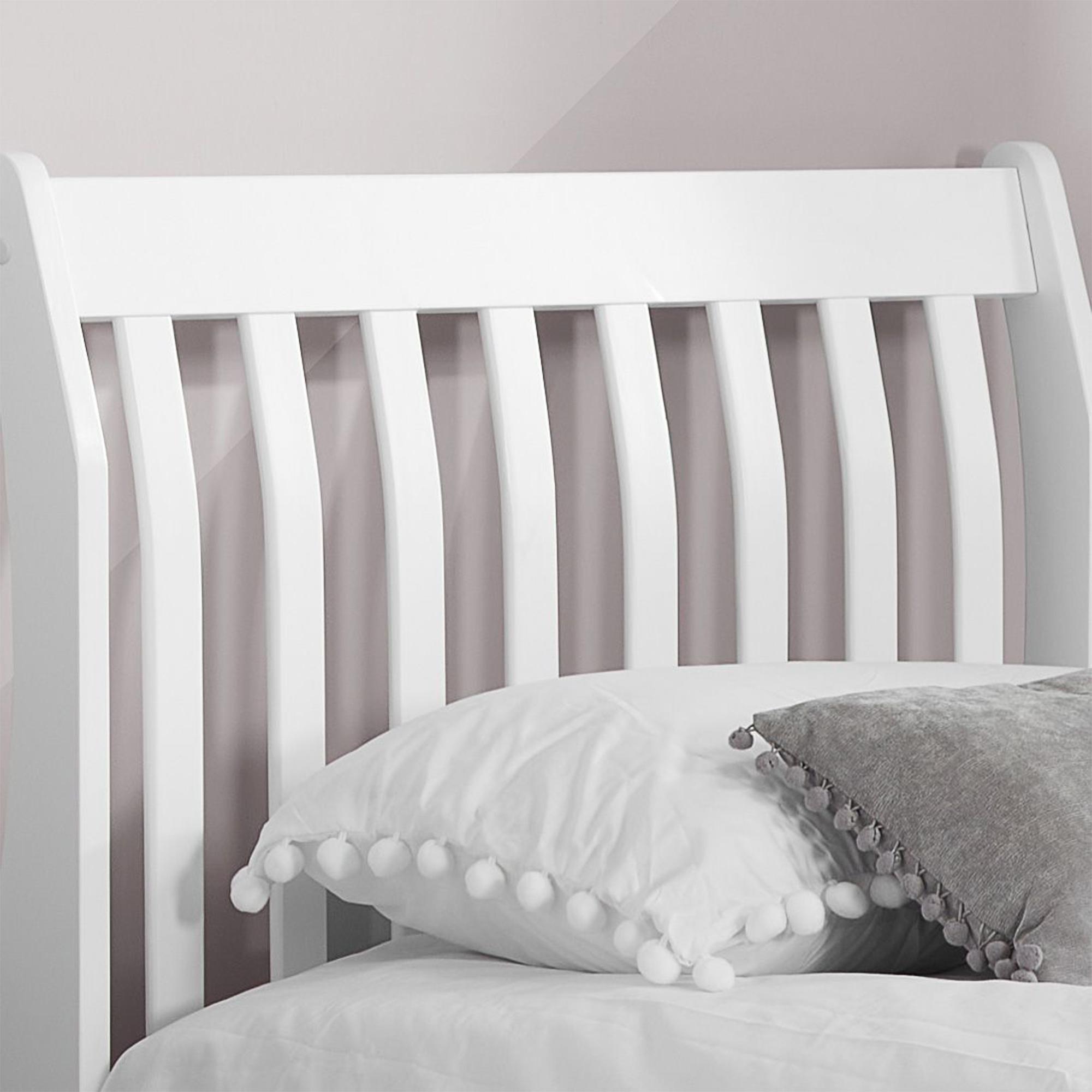 Belford High Foot End Bed - White - Sizes Available