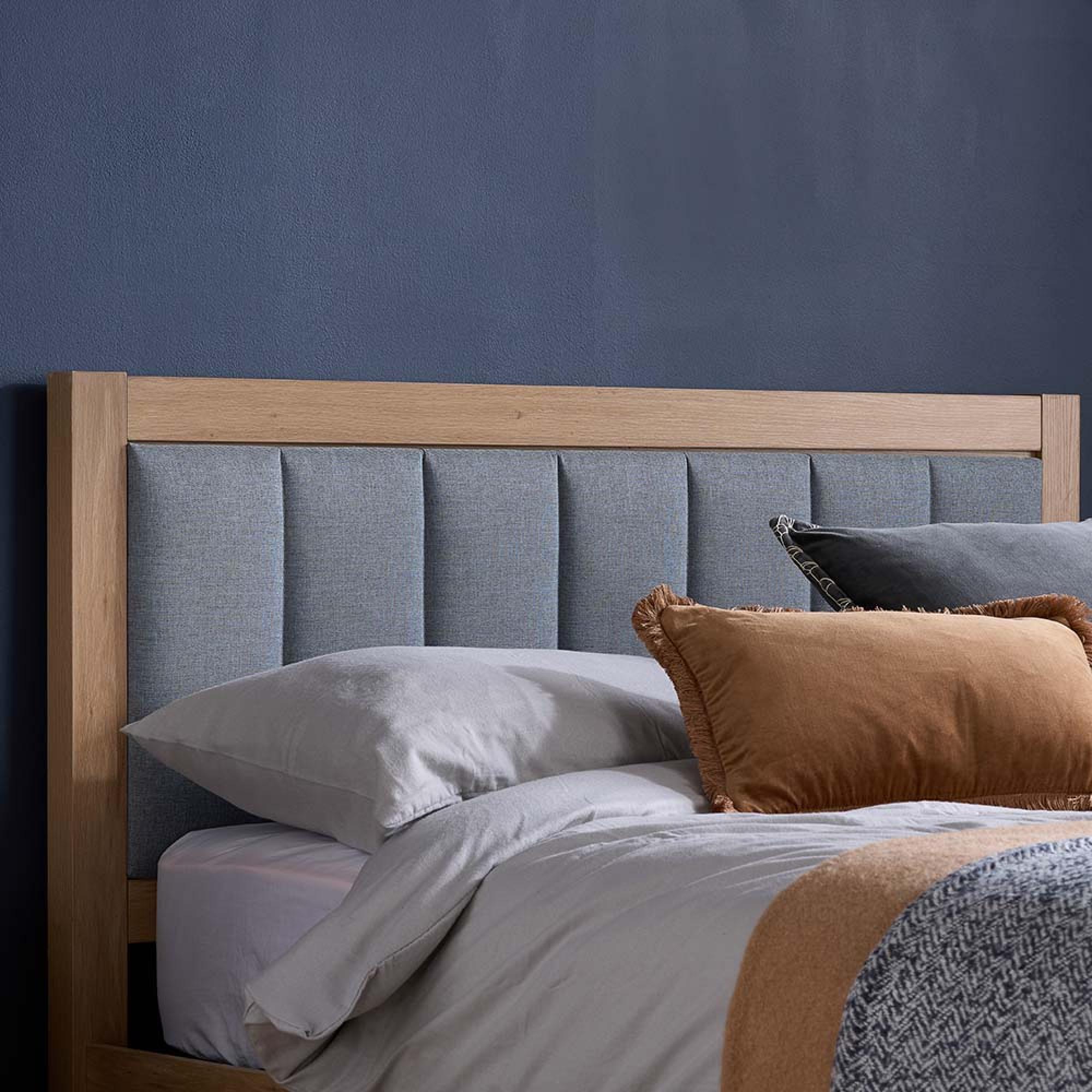 Belmont Ottoman Storage Bed - Grey and Oak - Sizes Available