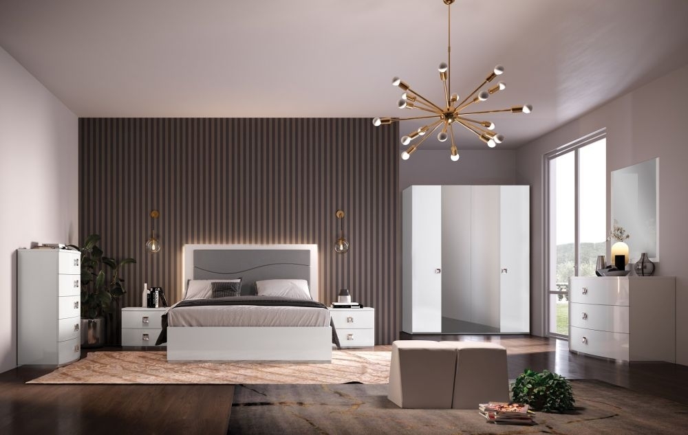 Betty White Gloss Bed - Sizes Available