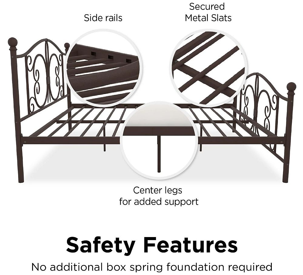 Bombay Metal Bed - Bronze - Sizes Available - 3246228UK