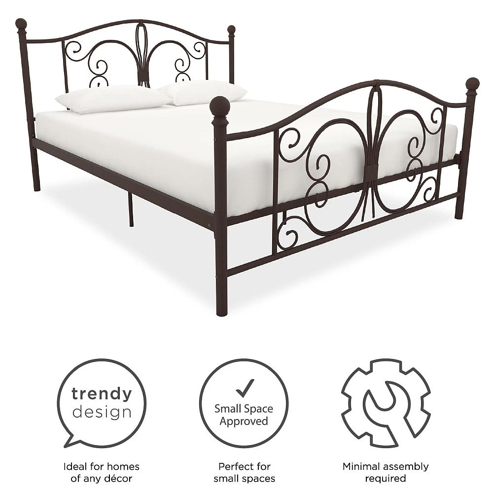 Bombay Metal Bed - Bronze - Sizes Available - 3246228UK