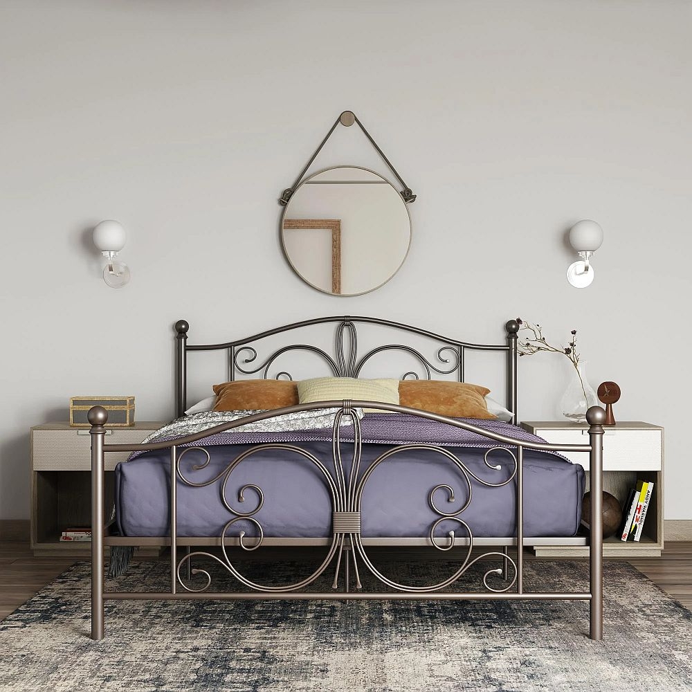 Bombay Metal Bed - Bronze - Sizes Available - 3246228UK