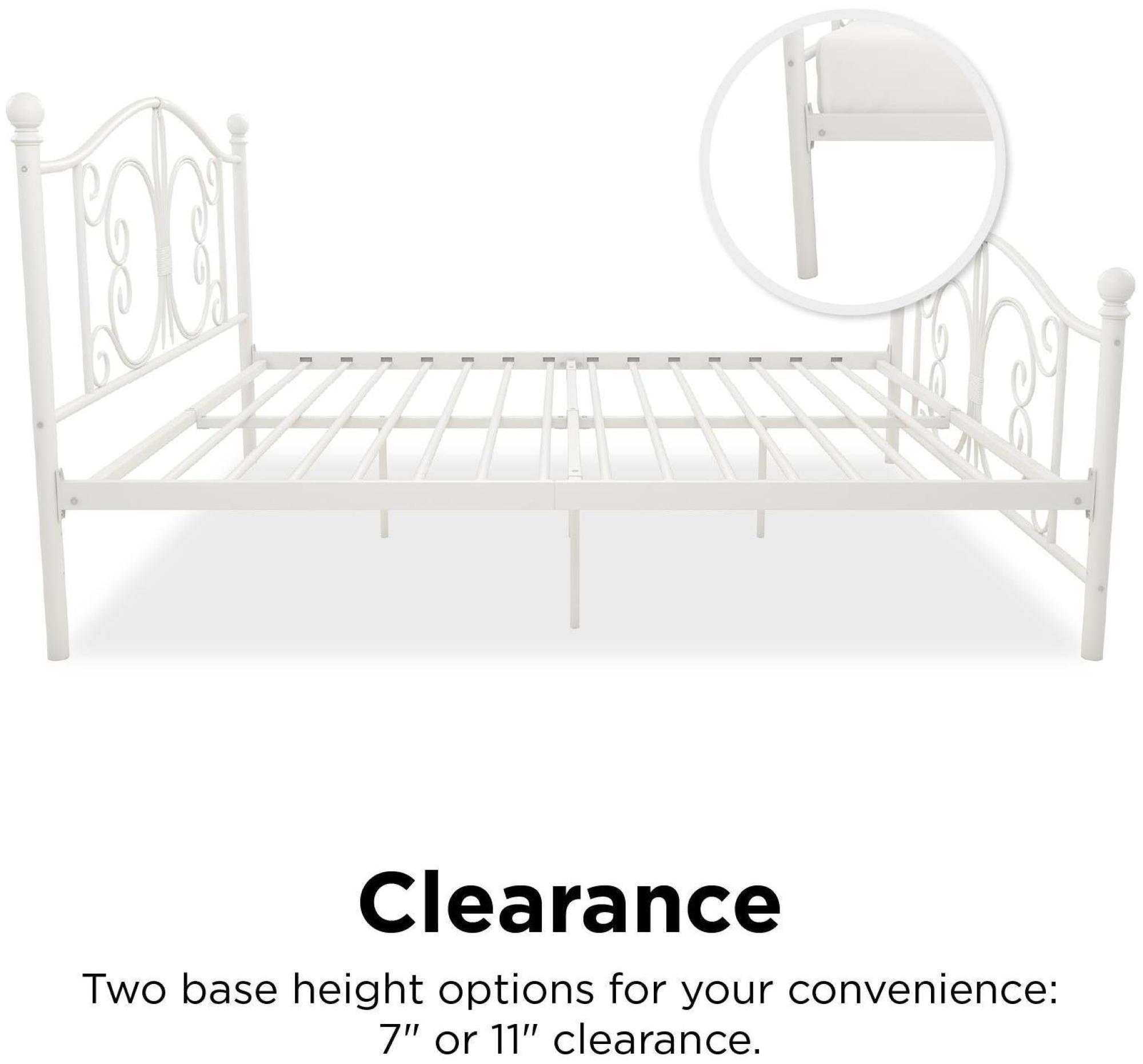Bombay Metal Bed - White - Sizes Available - 3246198UK