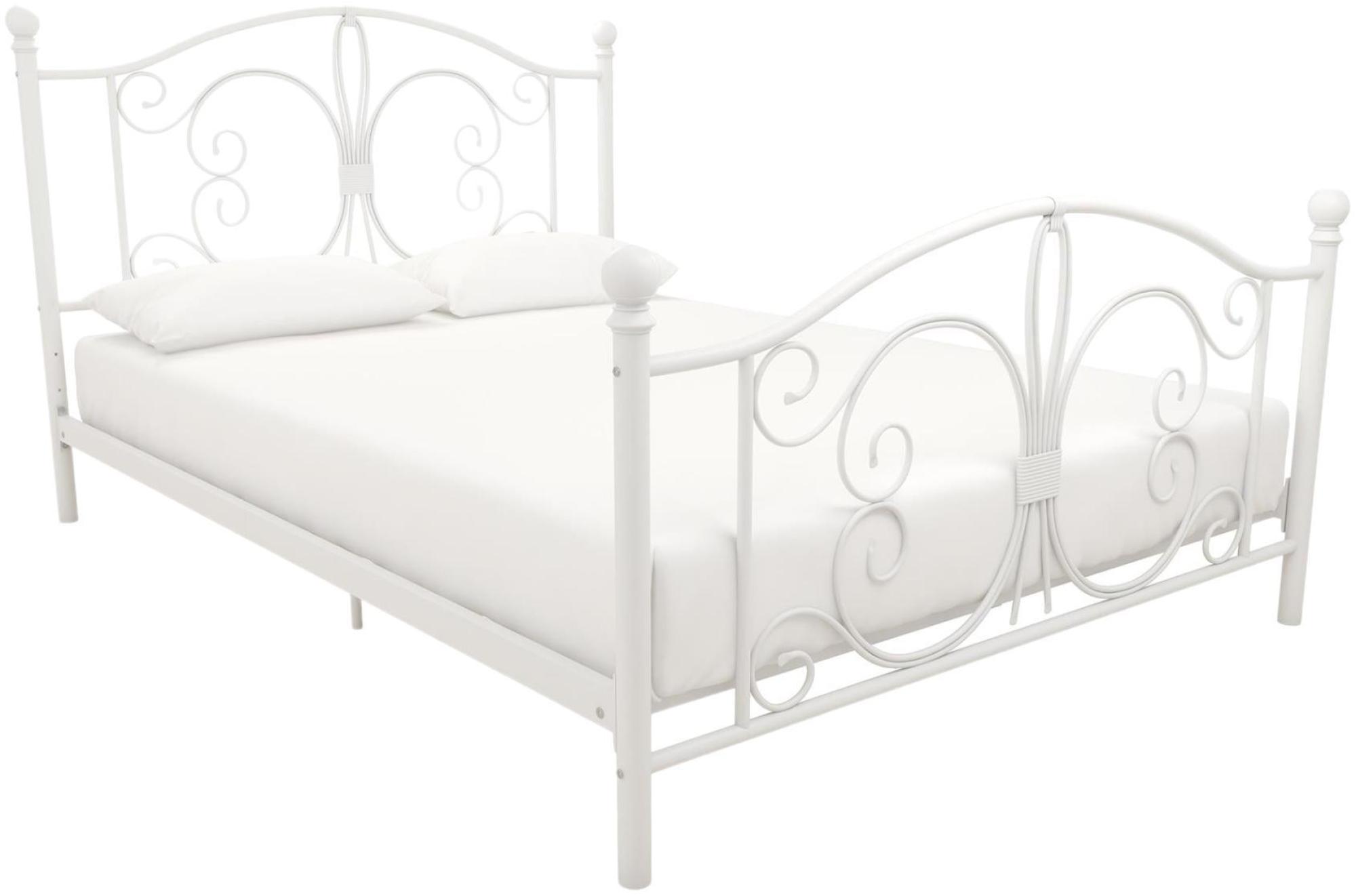 Boone White Metal Bed - Sizes Available - 3246198UK