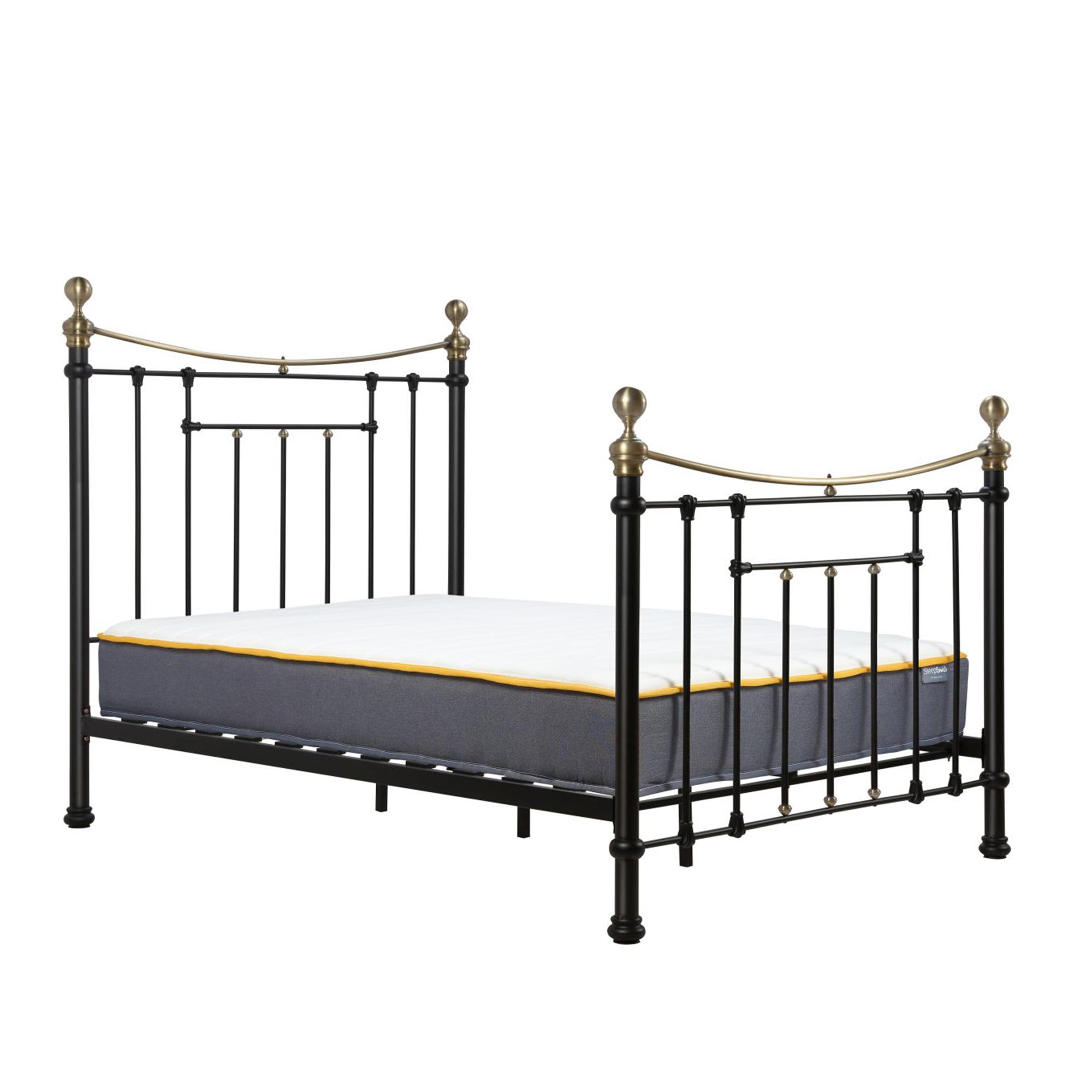 Bronte Bed Frame - Black Metal - Sizes Available