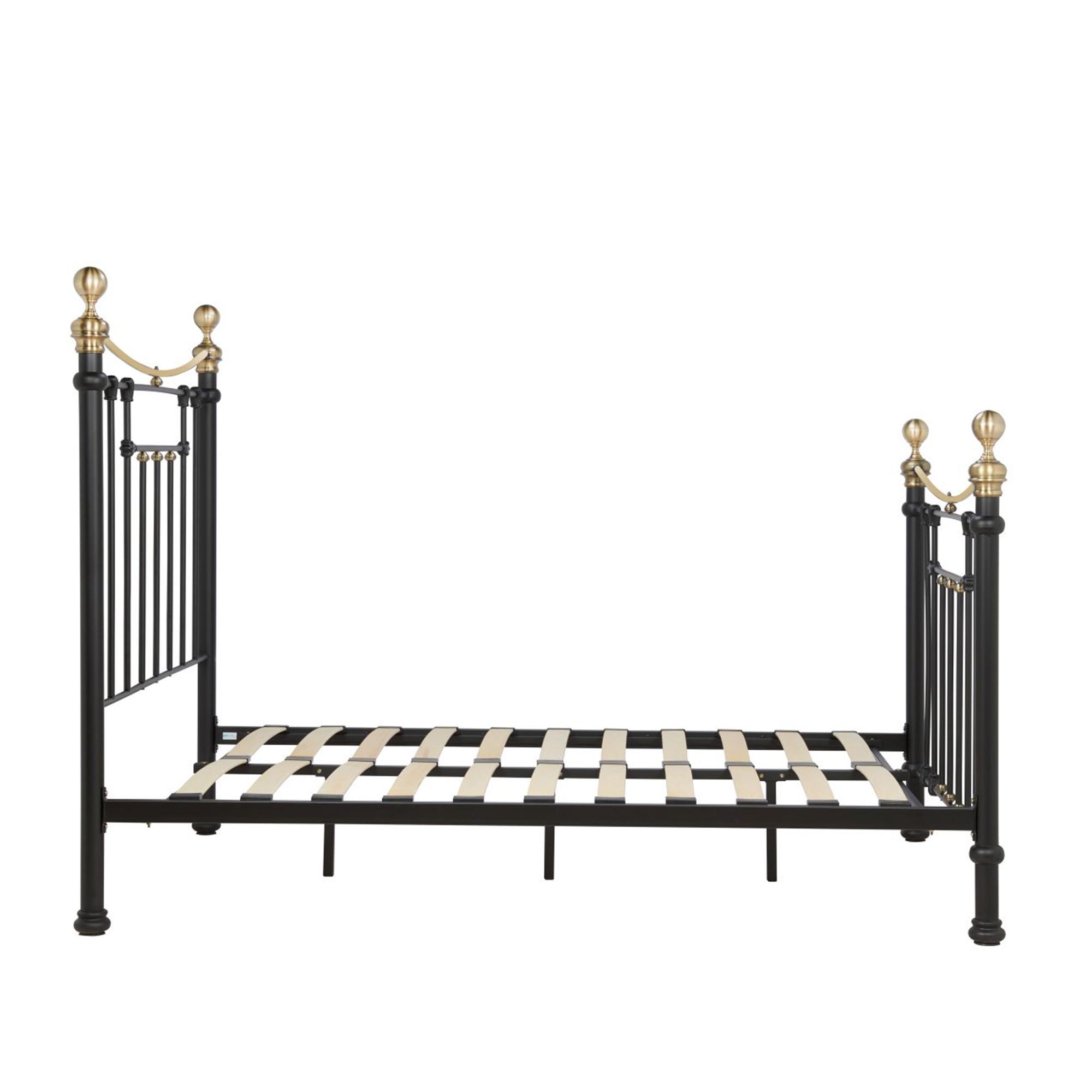 Bronte Bed Frame - Black Metal - Sizes Available