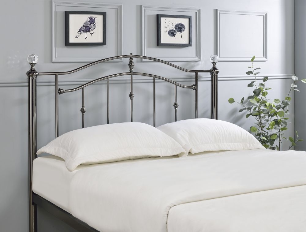 Camas Black Metal Bed - Sizes Available