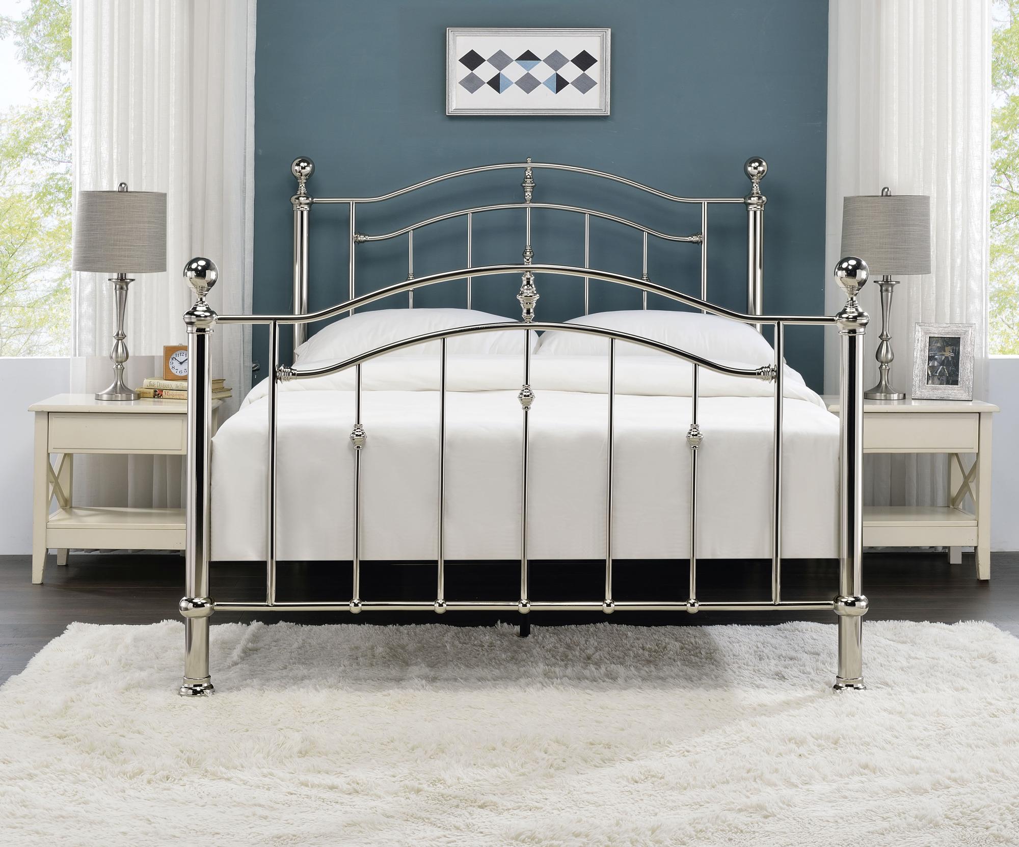 Camas Chrome Metal Bed - Sizes Available