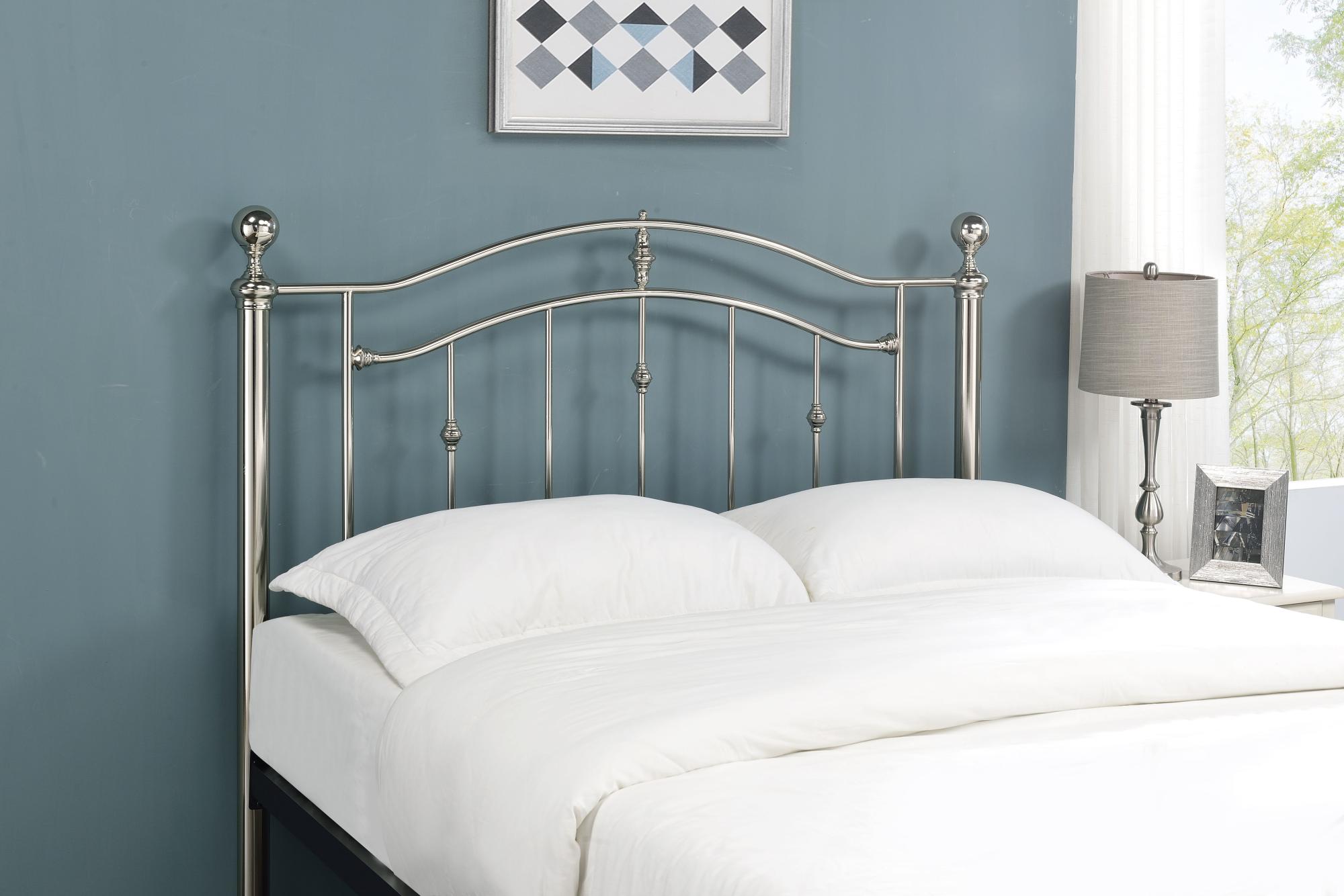 Camas Chrome Metal Bed - Sizes Available