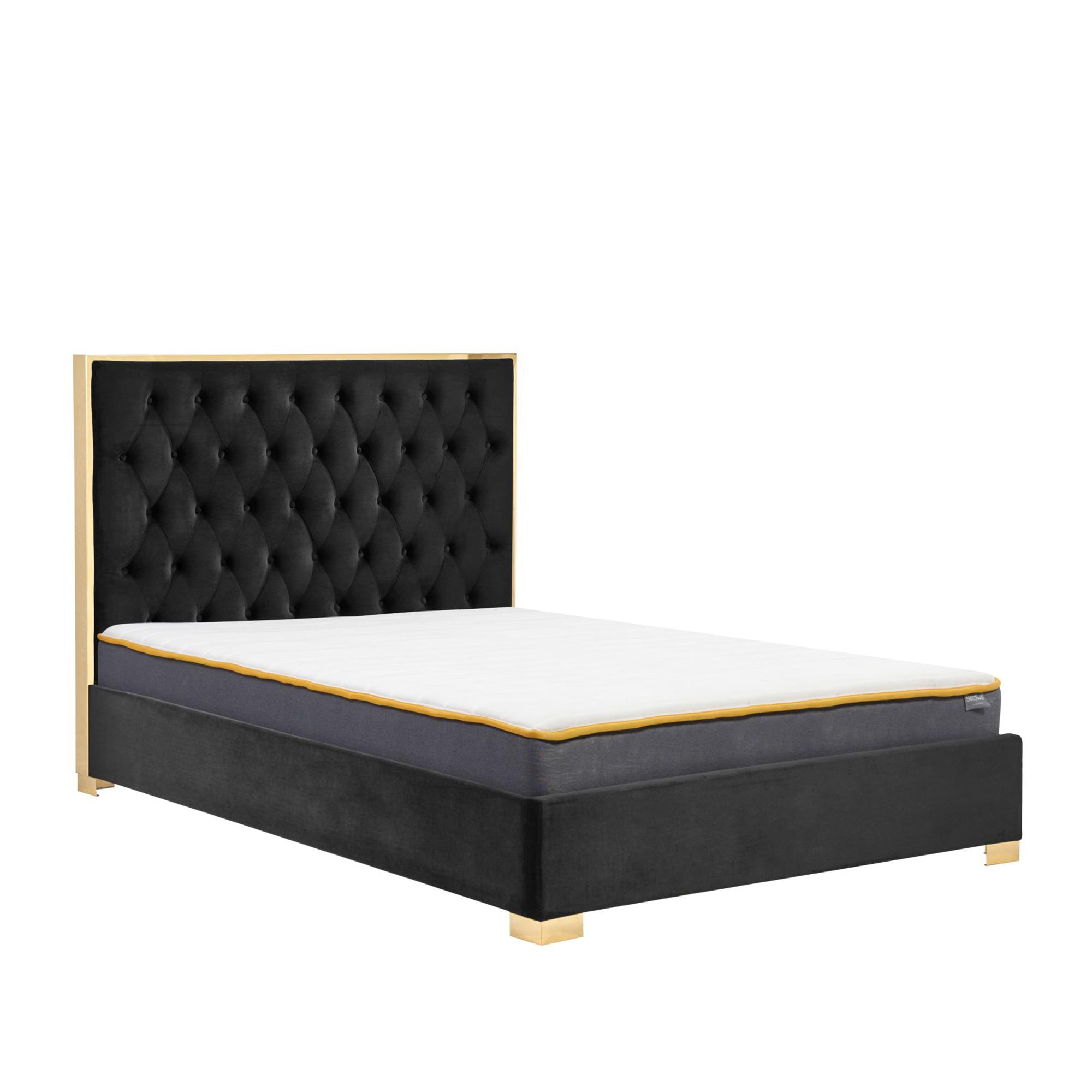 Chelsea Bed - Black Fabric - Sizes Available